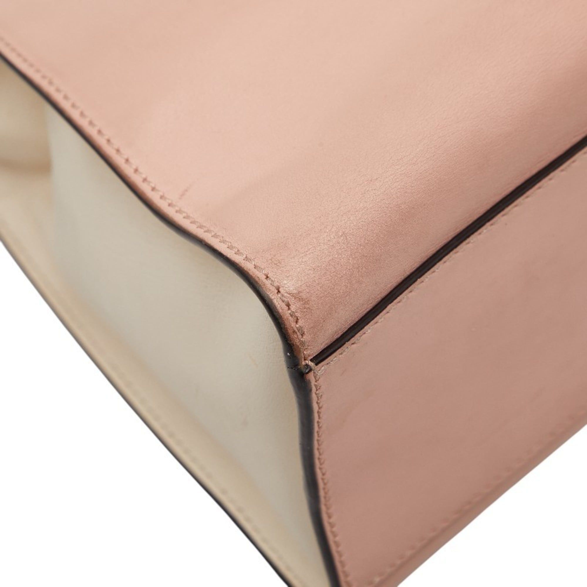Gucci Gucci Bamboo Pearl Handbag/Shoulder Bag 2WAY 453756 Pink Ivory Leather Women's GUCCI Size ONE SIZE - 5 Thumbnail