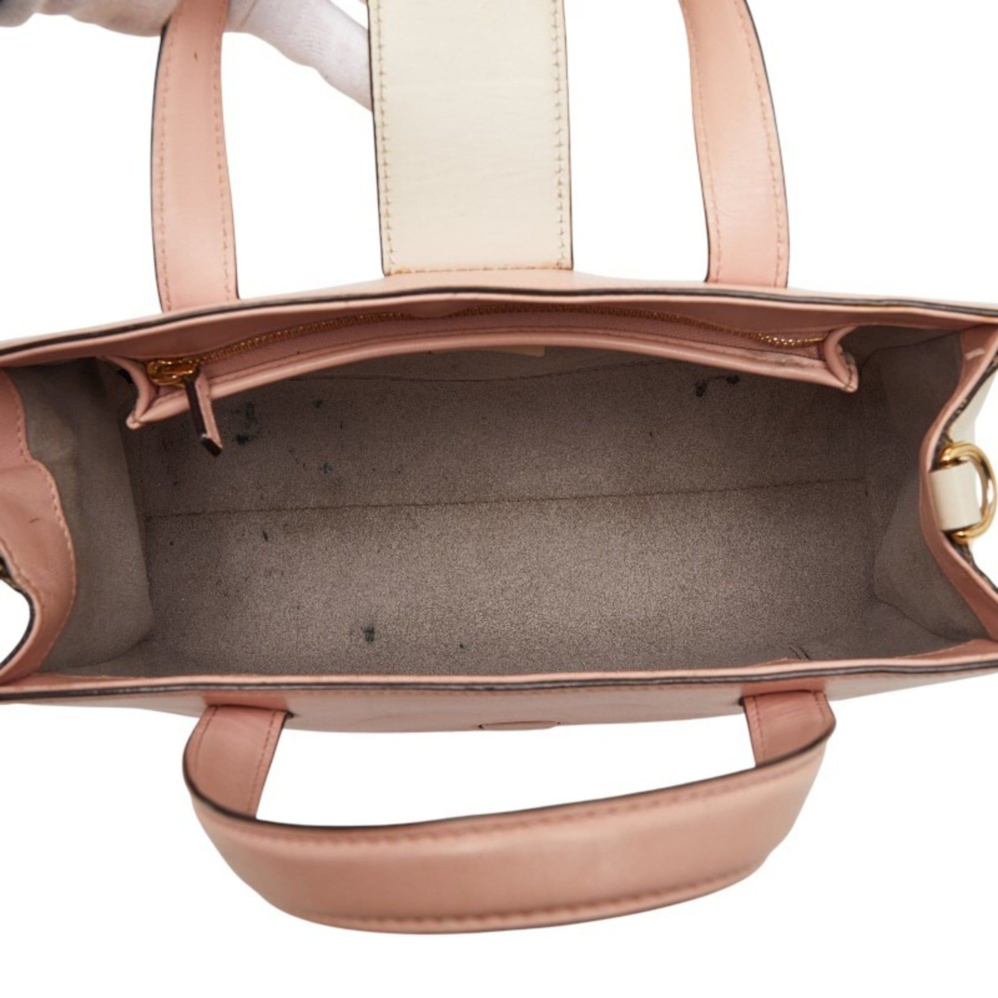 Gucci Gucci Bamboo Pearl Handbag/Shoulder Bag 2WAY 453756 Pink Ivory Leather Women's GUCCI Size ONE SIZE - 14 Thumbnail