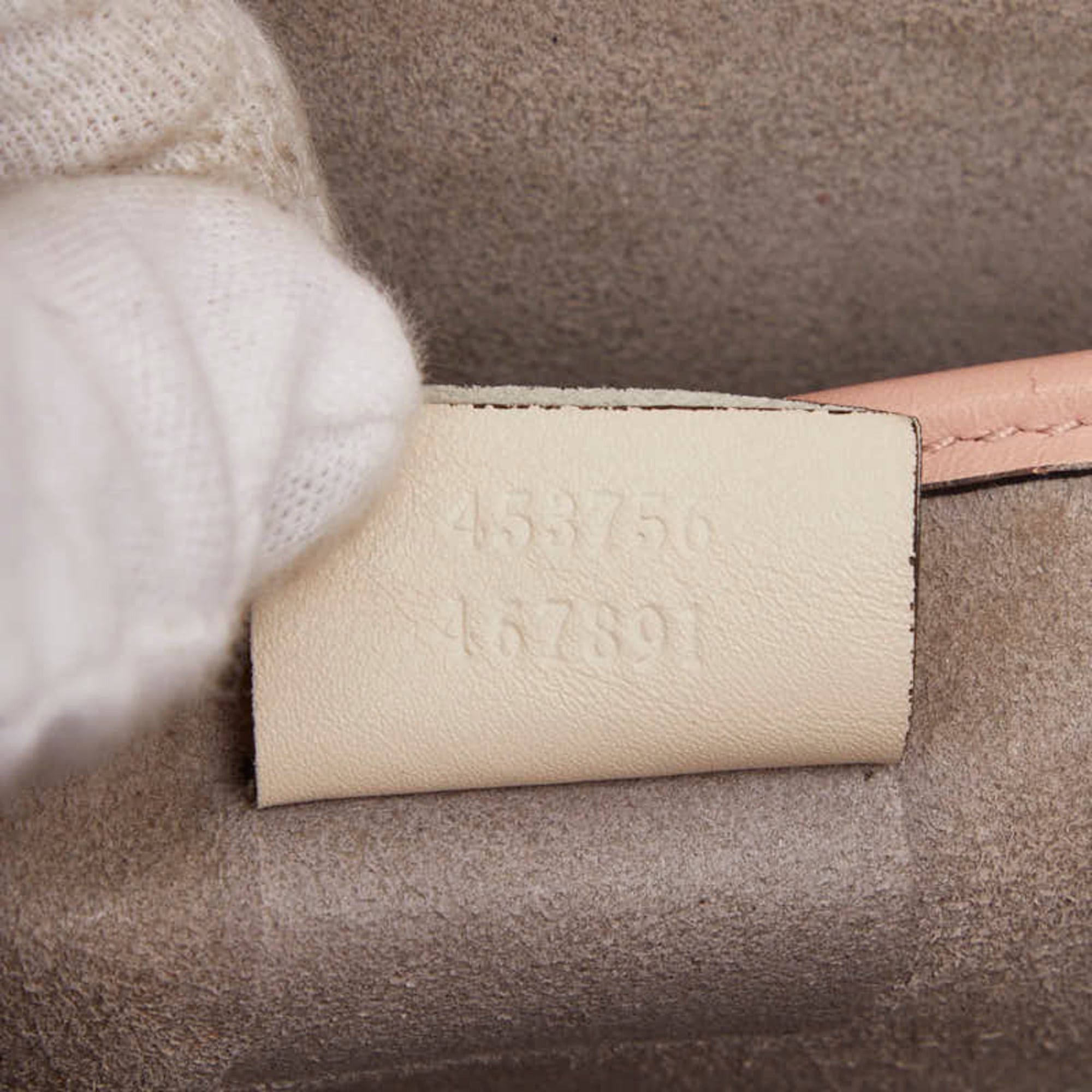 Gucci Gucci Bamboo Pearl Handbag/Shoulder Bag 2WAY 453756 Pink Ivory Leather Women's GUCCI Size ONE SIZE - 16 Thumbnail