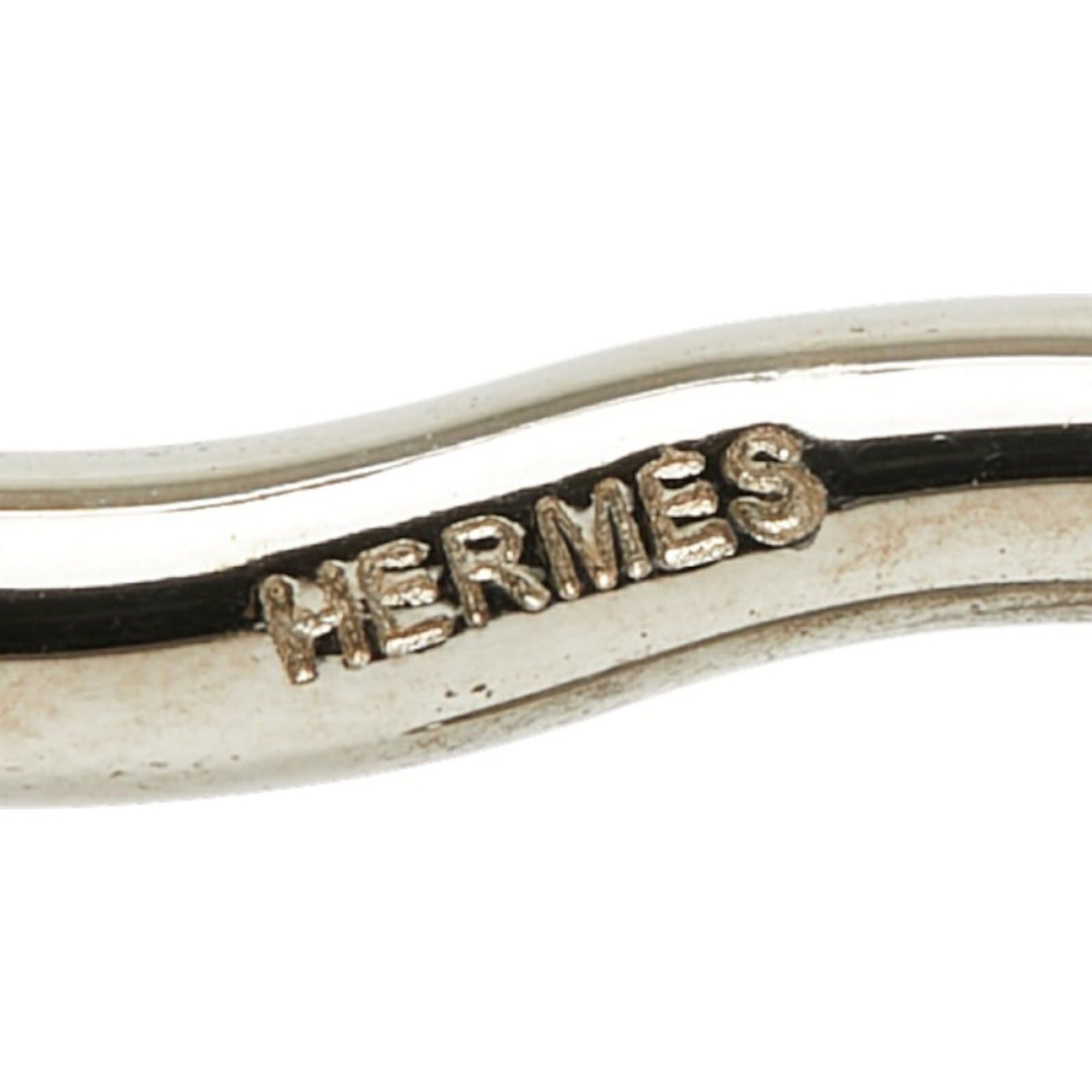 Hermes Hermes Jumbo Bracelet in Brown and Silver Leather Metal for Women Size ONE SIZE - 5 Thumbnail