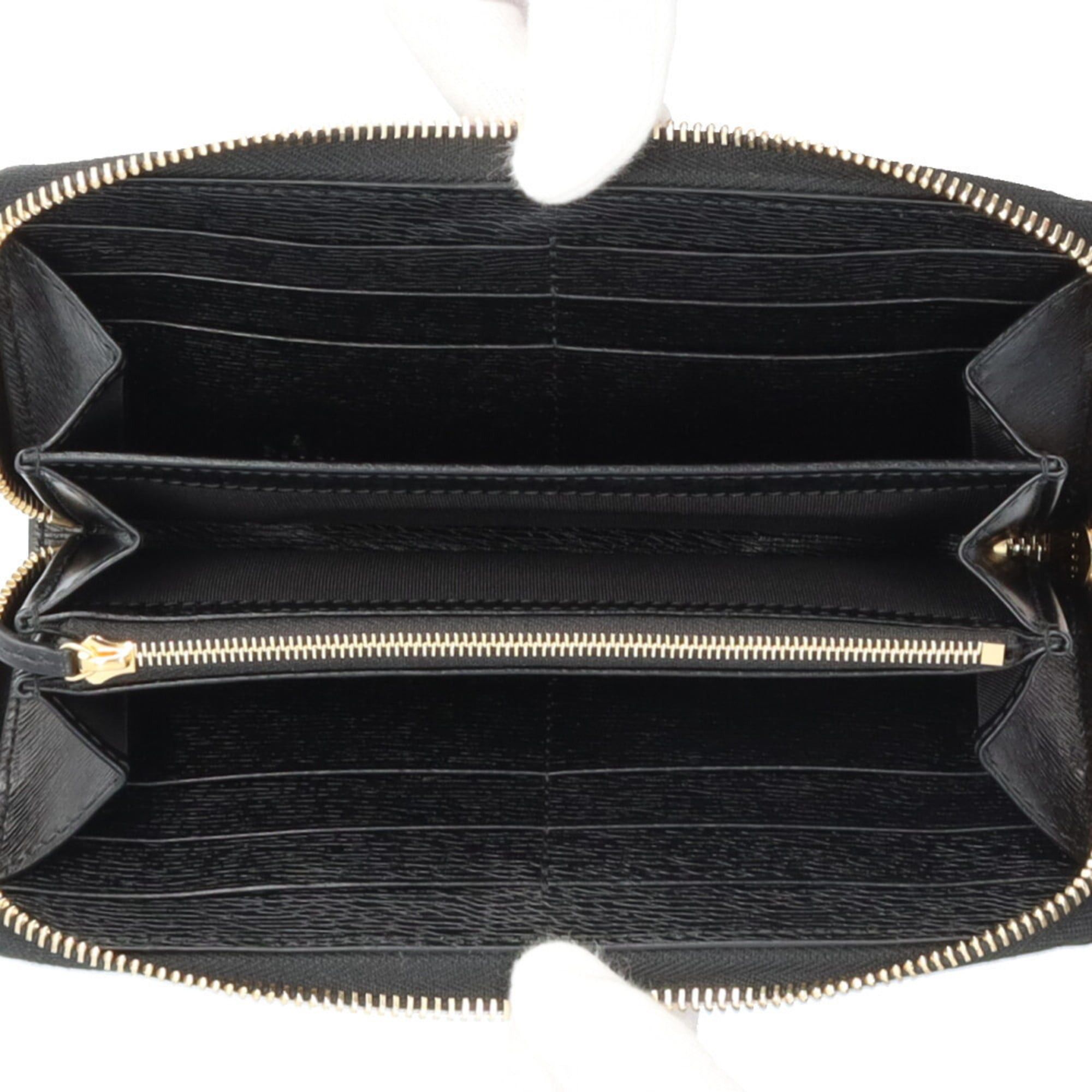 Gucci Pre-owned Gucci Script Zip-Around Wallet, Leather, 772642, Men's/Women's. Size ONE SIZE - 6 Thumbnail