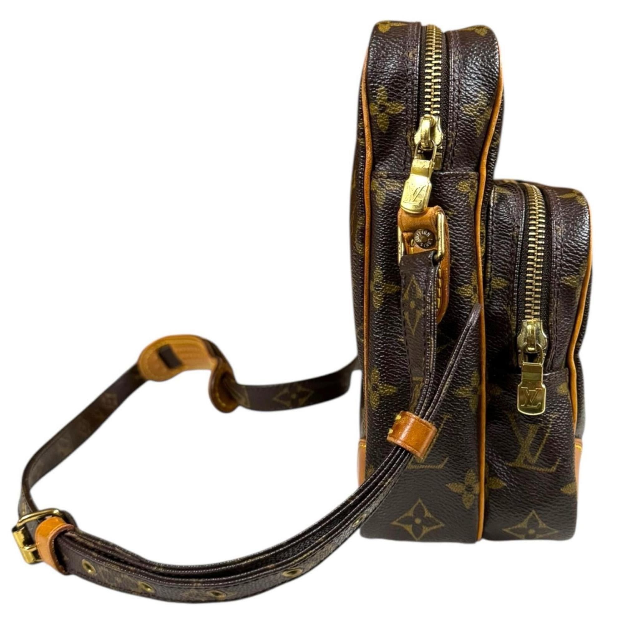 Louis Vuitton Louis Vuitton Amazon Monogram Shoulder Bag Canvas M45236 Brown Women's LOUIS VUITTON Pre-owned Size ONE SIZE - 4 Thumbnail