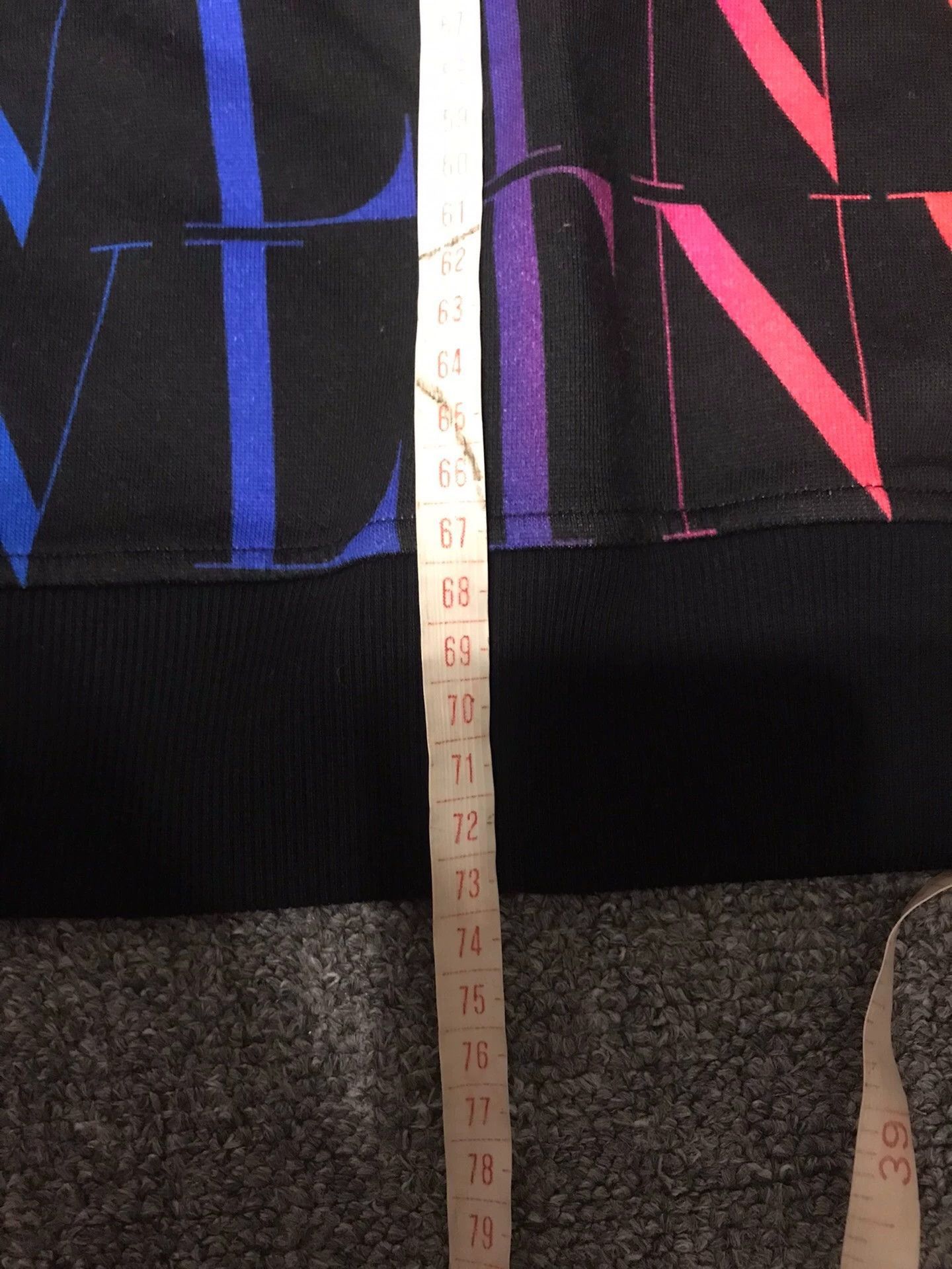 Valentino Multi-Color Logo Print Long Sleeve Sweatshirt Size US XL / EU 56 / 4 - 9 Thumbnail