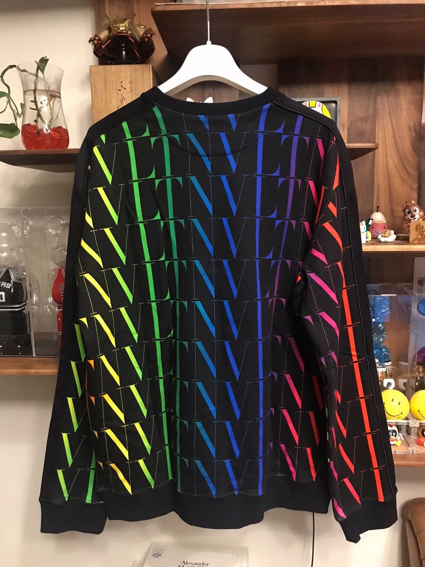 Valentino Multi-Color Logo Print Long Sleeve Sweatshirt Size US XL / EU 56 / 4 - 2 Thumbnail