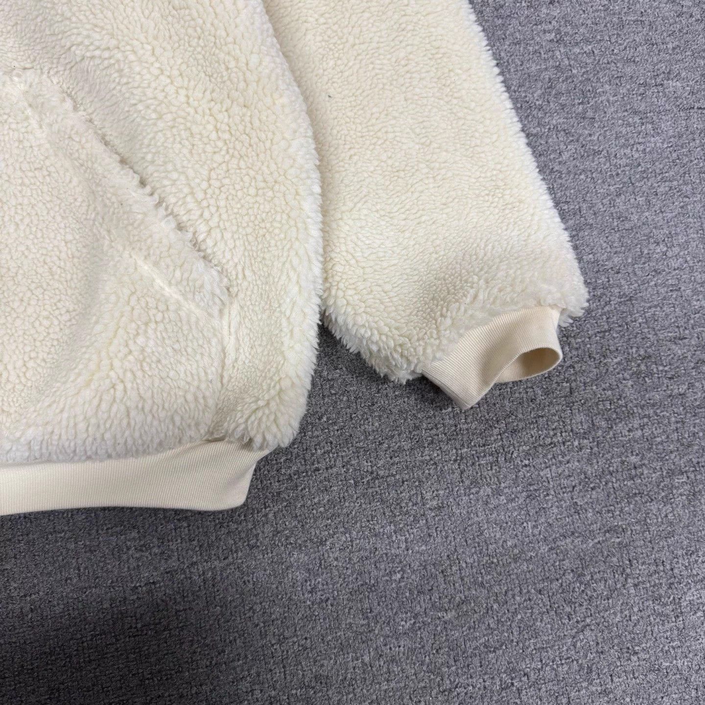 Balenciaga Beige Zip-Up Fleece Hoodie with Hood and Pockets Size US M / EU 48-50 / 2 - 3 Thumbnail