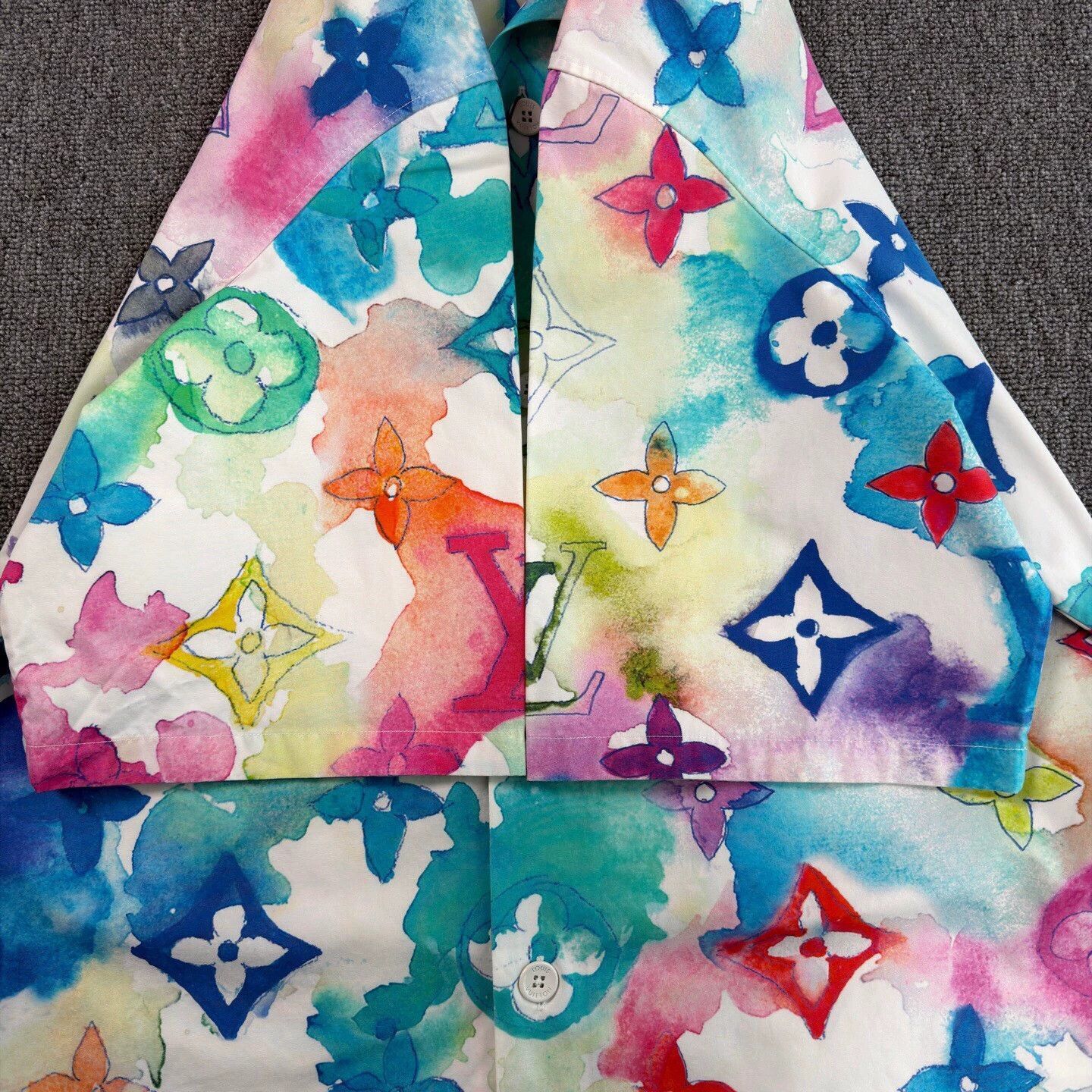 Louis Vuitton Multi Color Short Sleeve Button Up Shirt Size US L / EU 52-54 / 3 - 6 Thumbnail