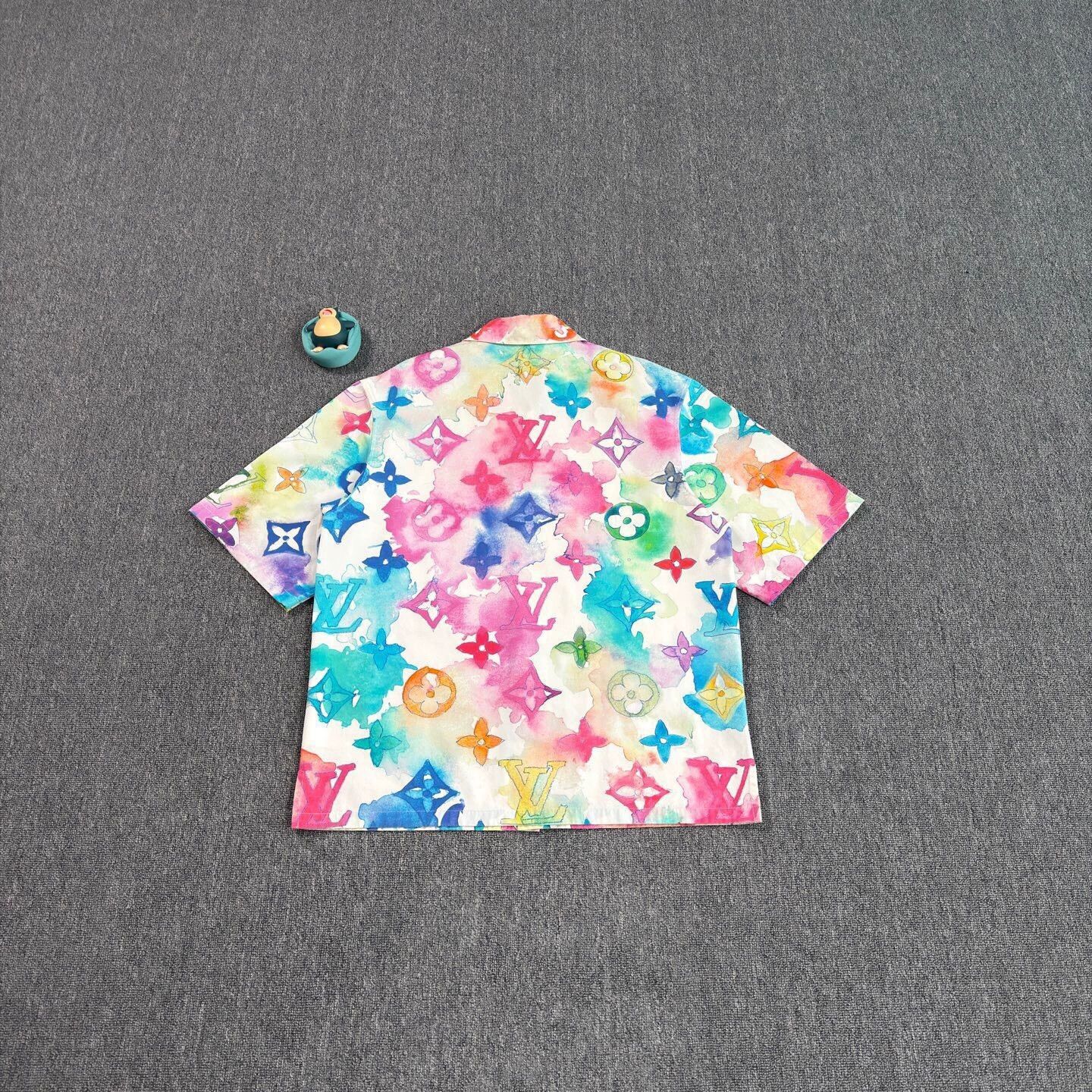 Louis Vuitton Multi Color Short Sleeve Button Up Shirt Size US L / EU 52-54 / 3 - 2 Thumbnail