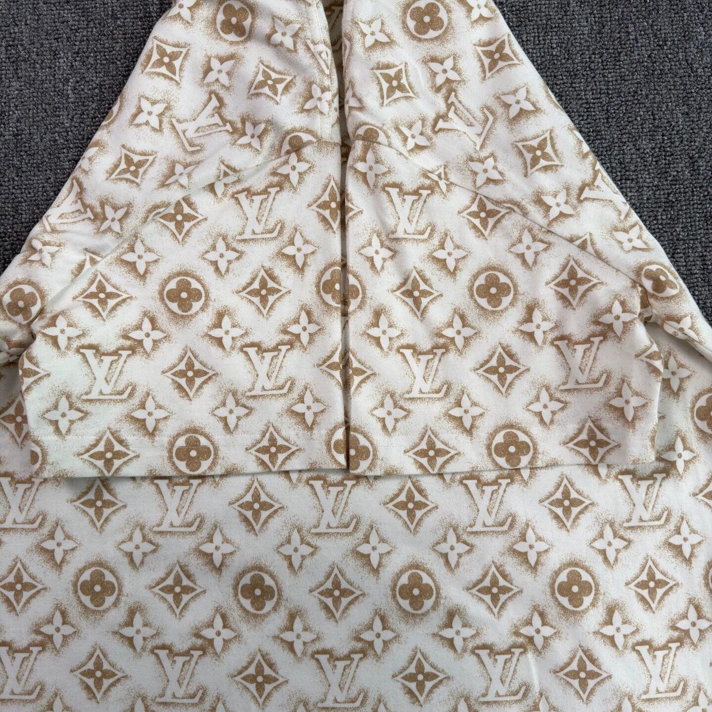 Louis Vuitton Beige Patterned Short-Sleeve Shirt Size US S / EU 44-46 / 1 - 6 Thumbnail