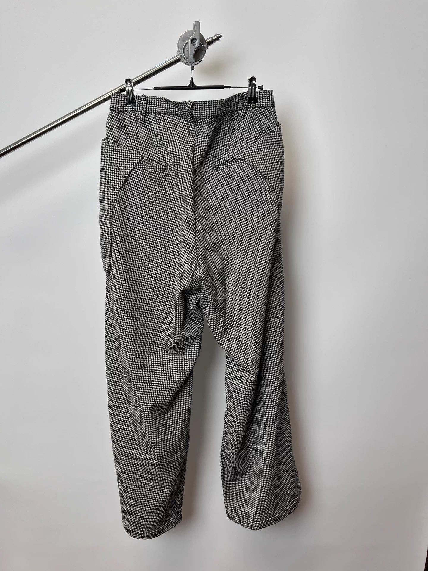 Sulvam Multi Checkered Casual Wide-Leg Pants Size 32 Size US 32 / EU 48 - 5 Thumbnail