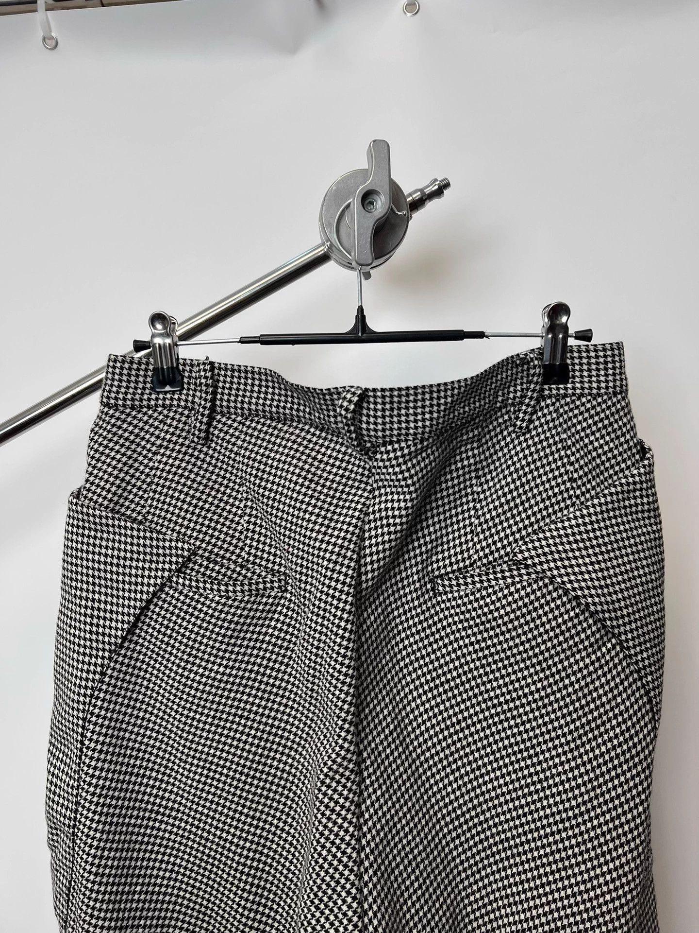 Sulvam Multi Checkered Casual Wide-Leg Pants Size 32 Size US 32 / EU 48 - 6 Thumbnail