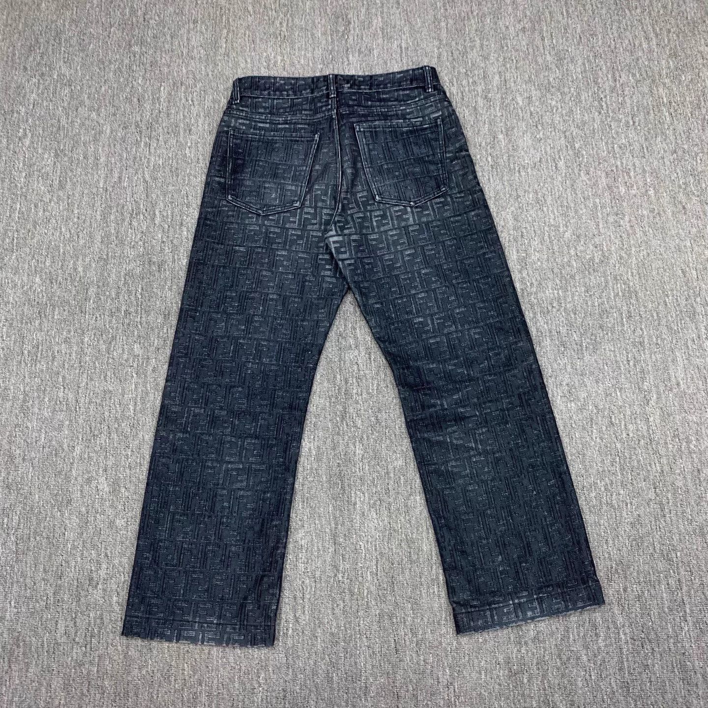 Fendi Blue Patterned Denim Jeans Size 32 Size US 32 / EU 48 - 2 Thumbnail