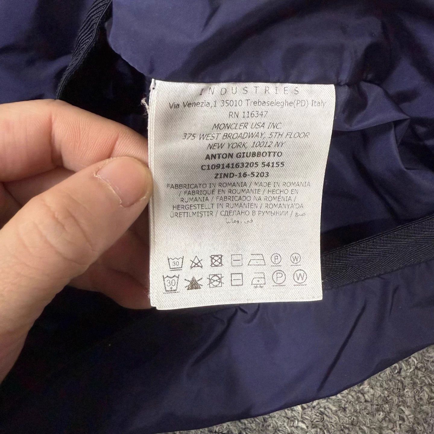 Moncler Blue Hooded Light Jacket with Striped Zipper Size US M / EU 48-50 / 2 - 4 Thumbnail