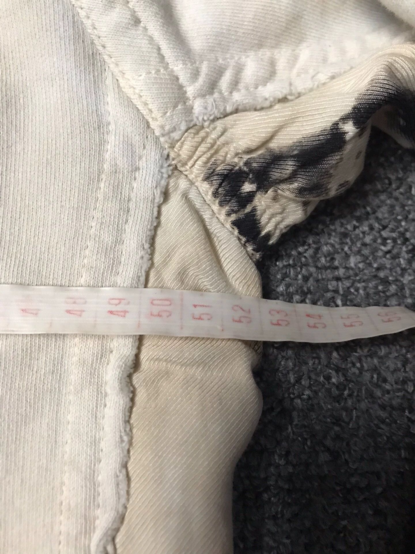 Haider Ackermann Black & Cream Distressed Long Sleeve Sweatshirt Size US M / EU 48-50 / 2 - 8 Thumbnail