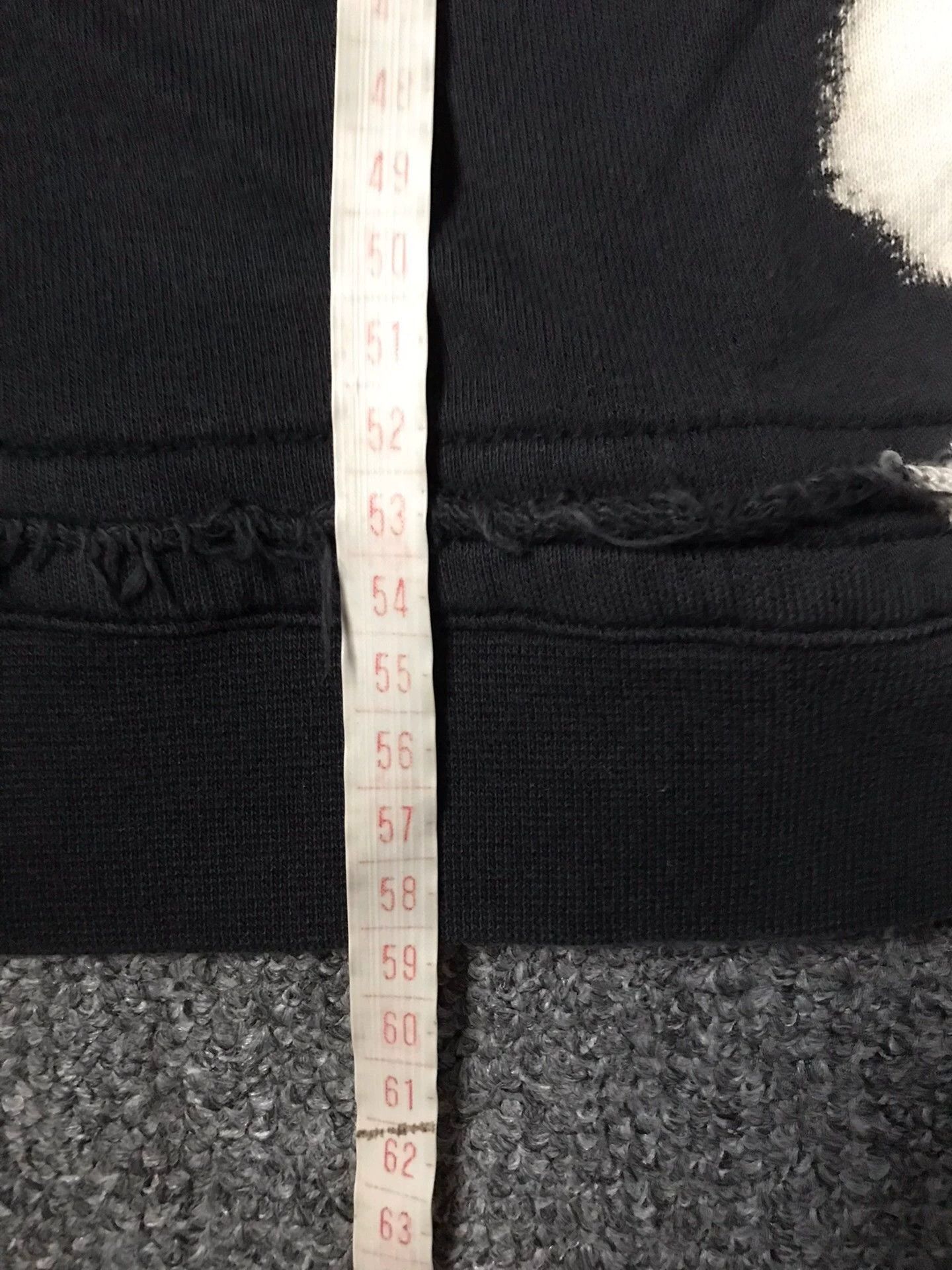 Haider Ackermann Black & Cream Distressed Long Sleeve Sweatshirt Size US M / EU 48-50 / 2 - 9 Thumbnail