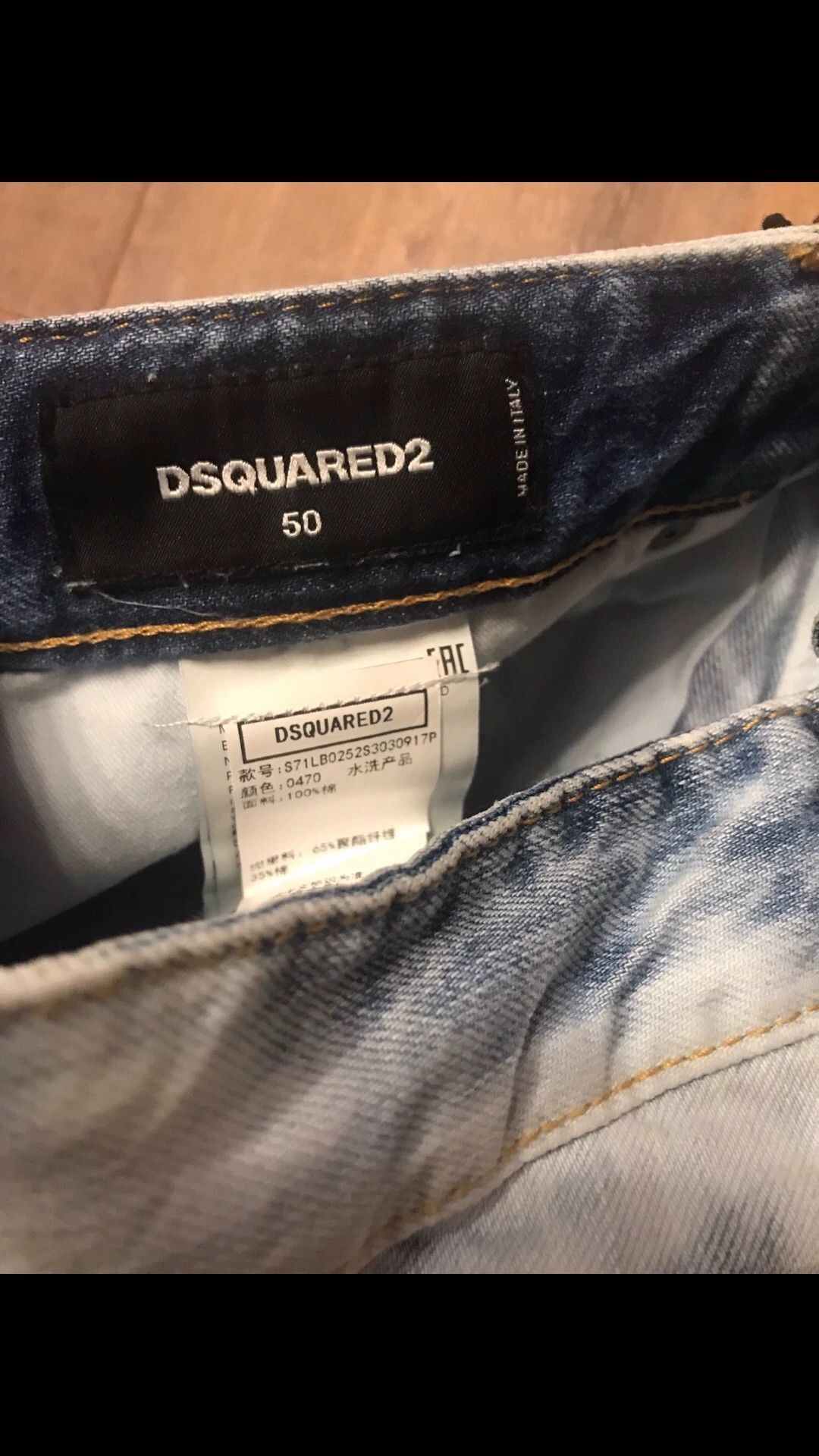 Dsquared2 Blue Tie-Dye Distressed Denim Jeans Size 34 Size US 34 / EU 50 - 4 Thumbnail