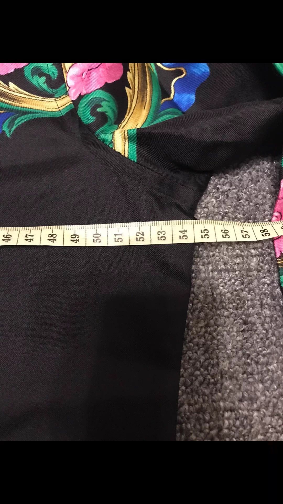 Versace Black XL Long Sleeve Floral Pattern Button-Up Shirt Size US XL / EU 56 / 4 - 6 Thumbnail