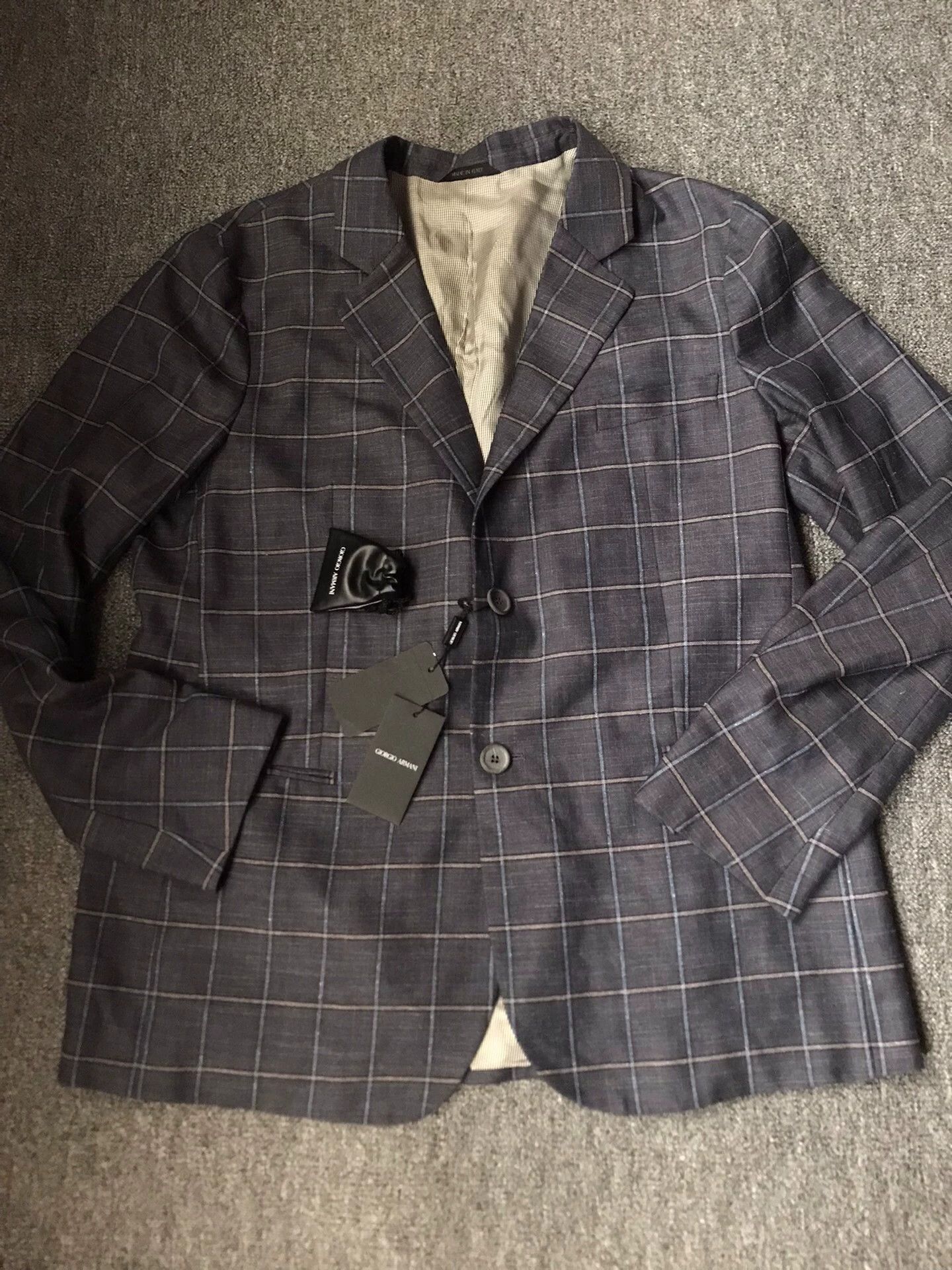 Armani Gray Plaid Blazer - Size XL Size US XL / EU 56 / 4 - 3 Thumbnail