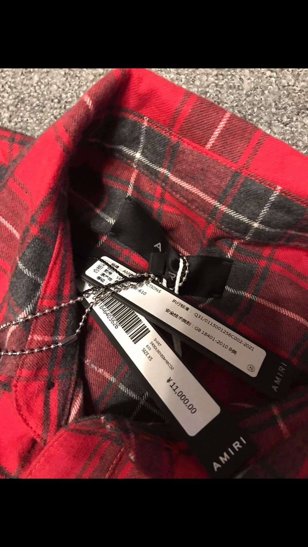 Amiri Red Plaid Graphic Button-Up Shirt XS Size US XS / EU 42 / 0 - 7 Thumbnail