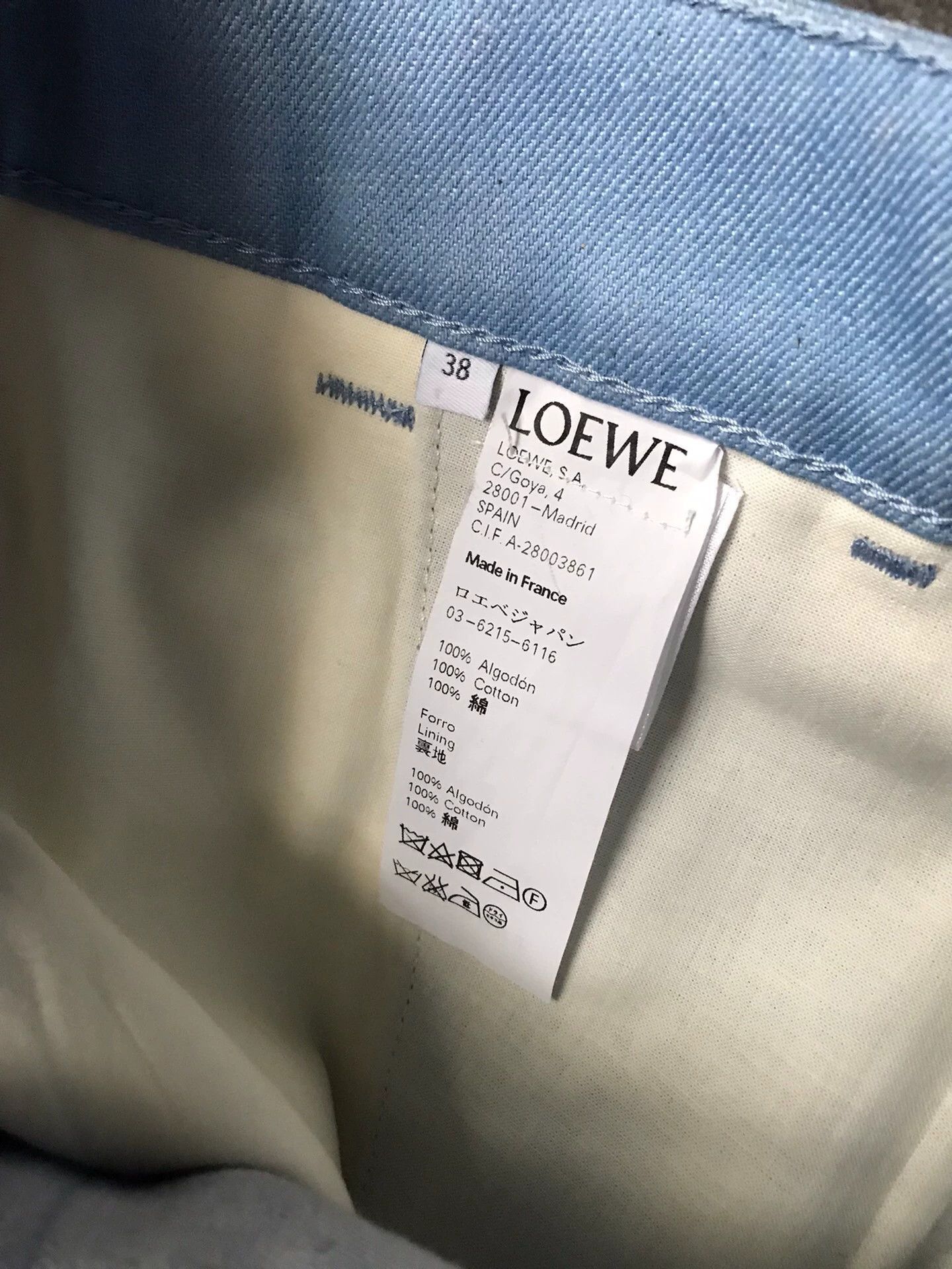Loewe Blue Casual Pants Size 38 Size US 27 - 4 Thumbnail