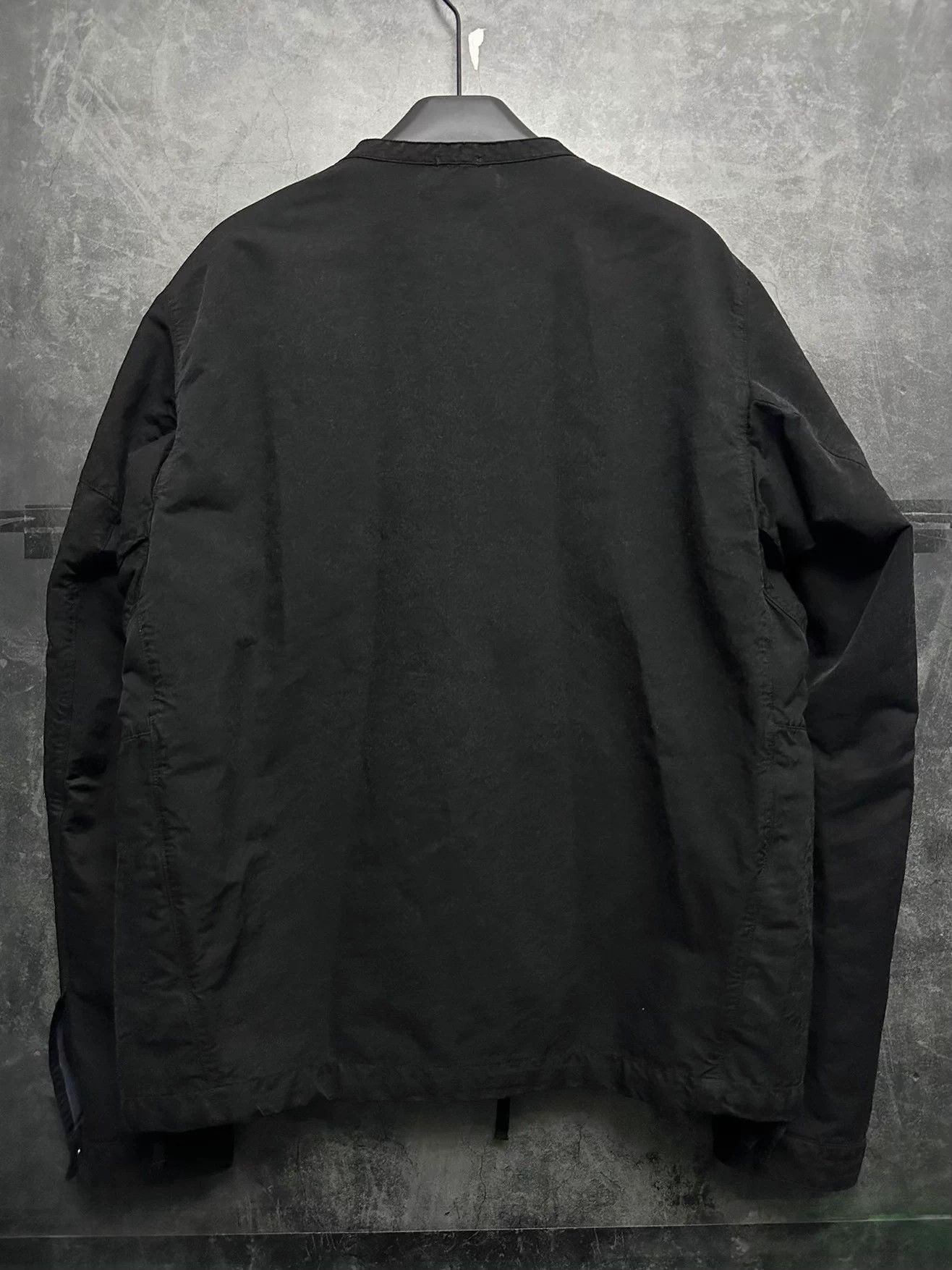 Stone Island Black Zip-Front Bomber Jacket with Sleeve Patch Size US XL / EU 56 / 4 - 3 Thumbnail