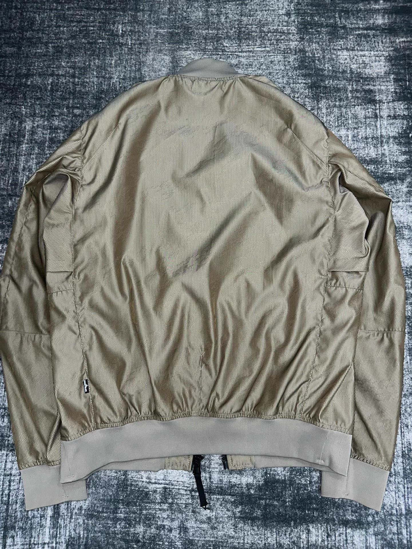 Stone Island Beige Bomber Jacket with Zip and Button Closure Size US L / EU 52-54 / 3 - 2 Thumbnail