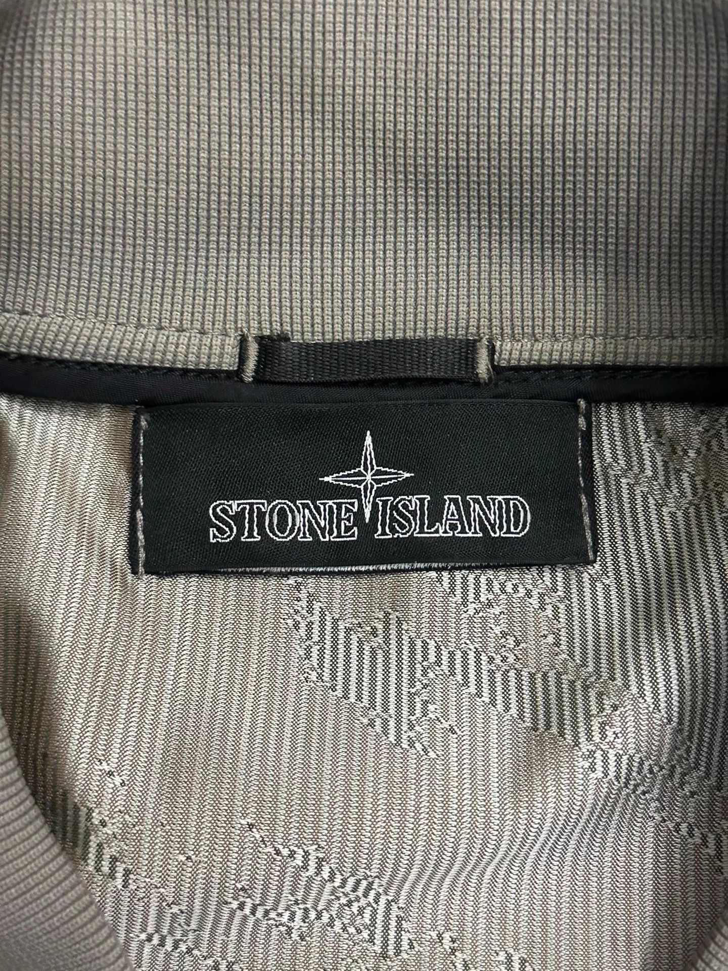Stone Island Beige Bomber Jacket with Zip and Button Closure Size US L / EU 52-54 / 3 - 5 Thumbnail