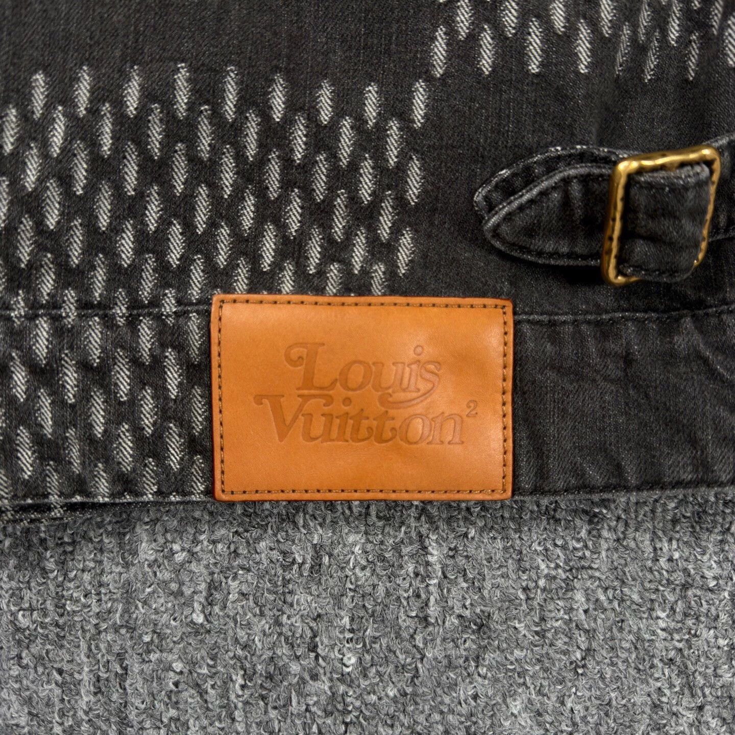 Louis Vuitton Black Patterned Denim Jacket Size M Size US M / EU 48-50 / 2 - 9 Thumbnail