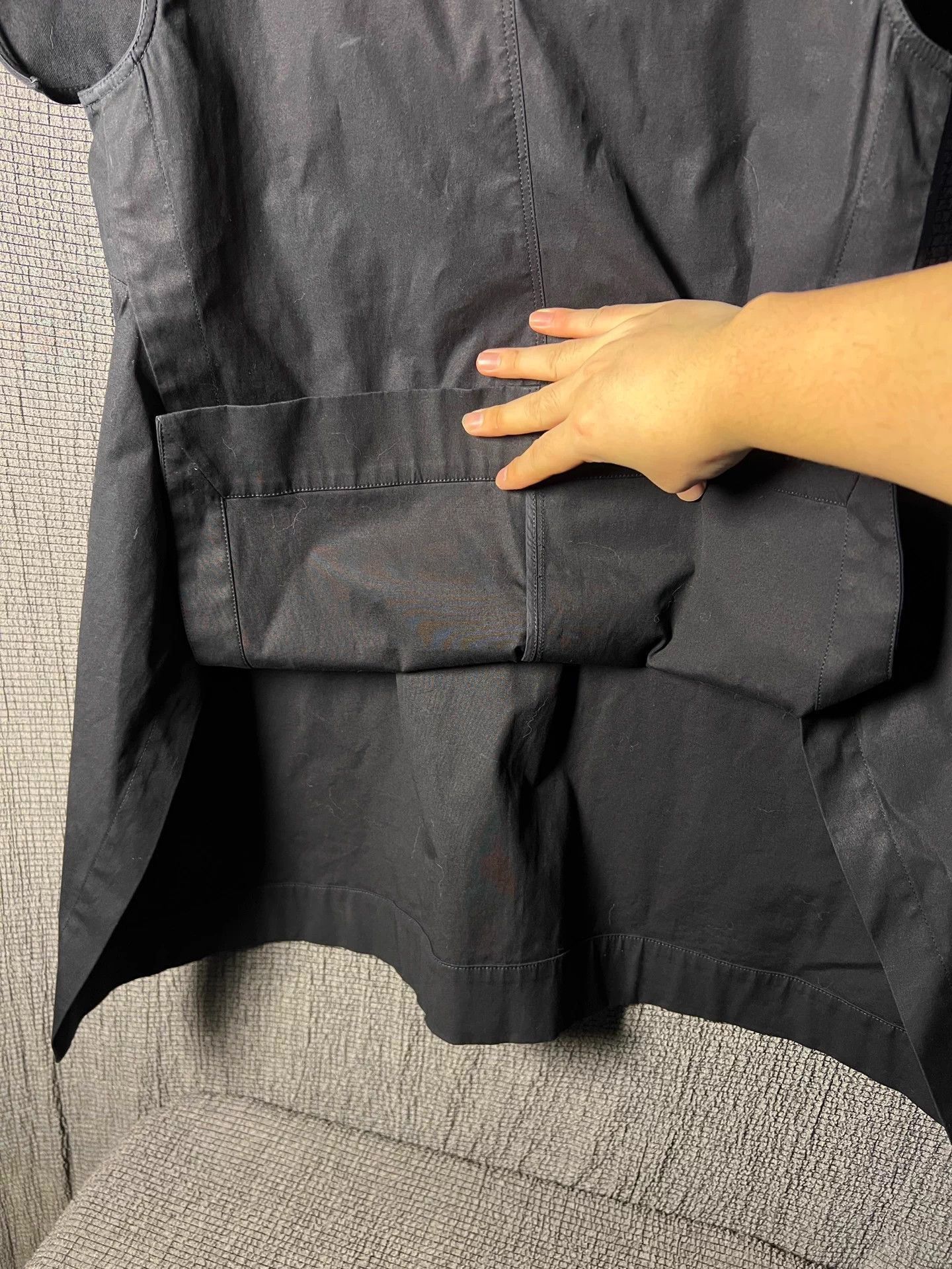 Rick Owens Black Sleeveless Asymmetrical Cowl Neck Top Size US XS / EU 42 / 0 - 4 Thumbnail