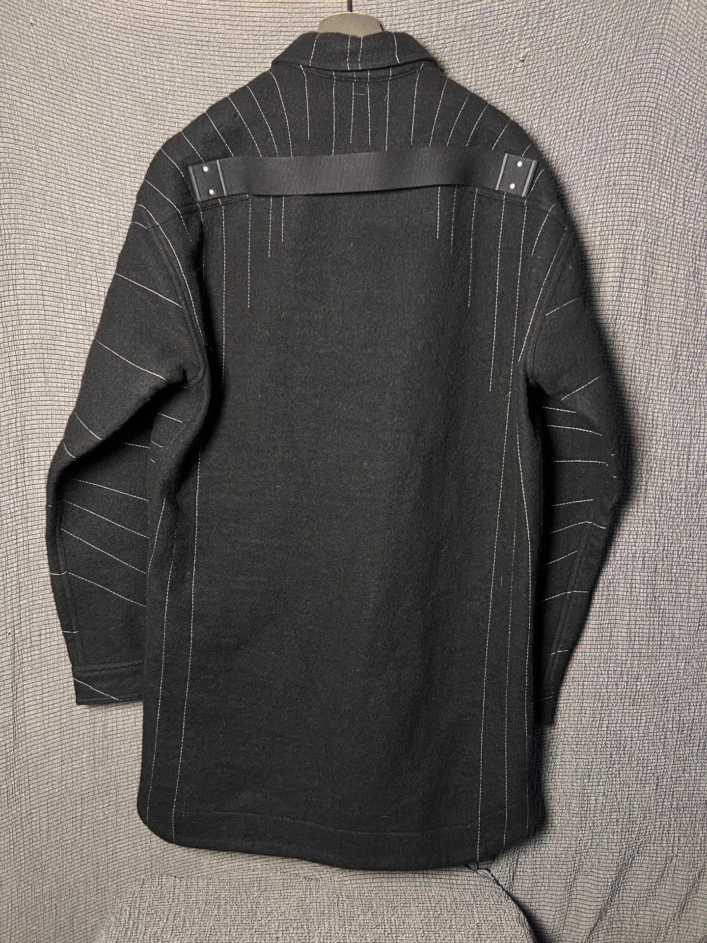 Rick Owens Black Sunburst Stripe Button-Up Shirt Size US S / EU 44-46 / 1 - 3 Thumbnail