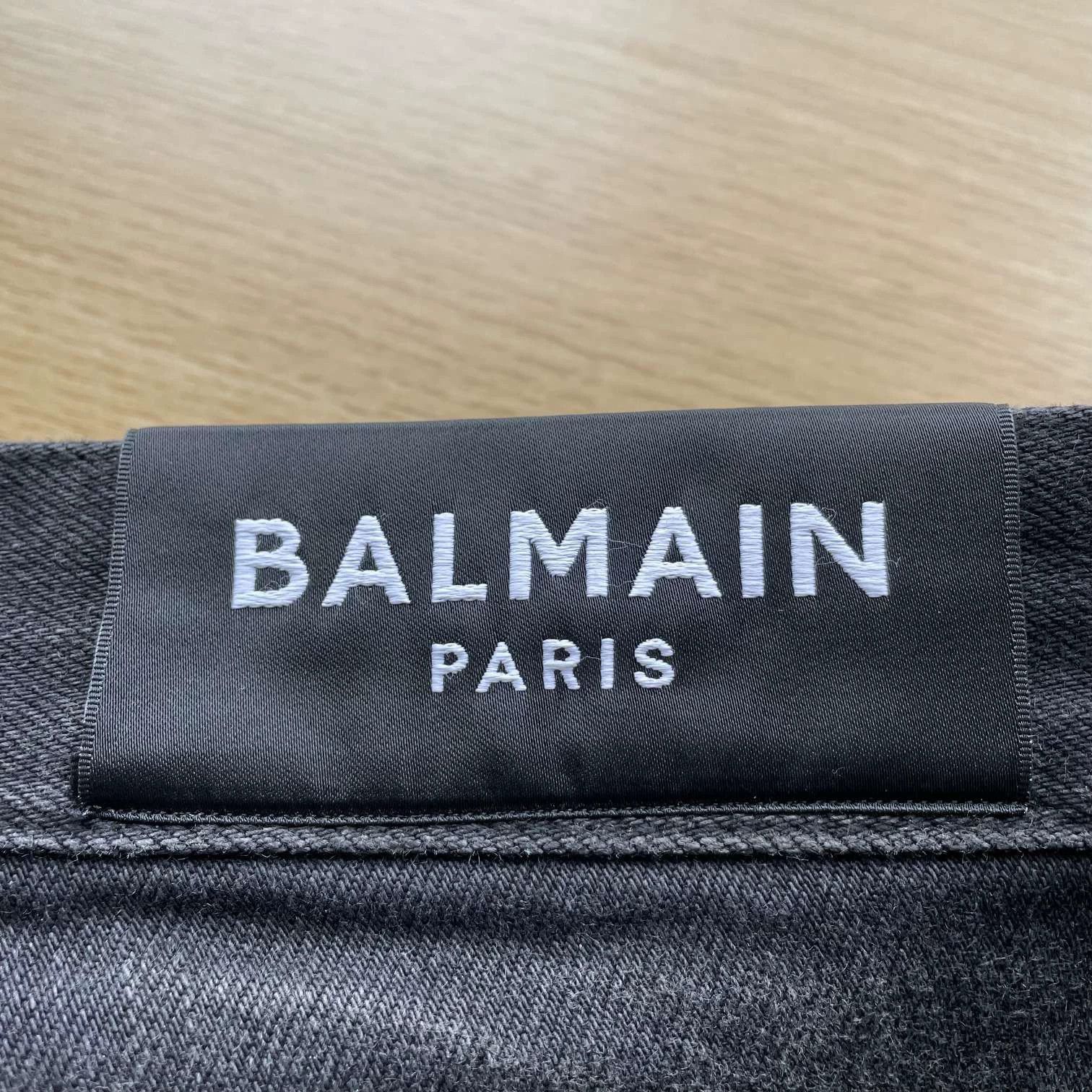 Balmain Black Distressed Denim Jeans Size 32 Size US 32 / EU 48 - 7 Thumbnail
