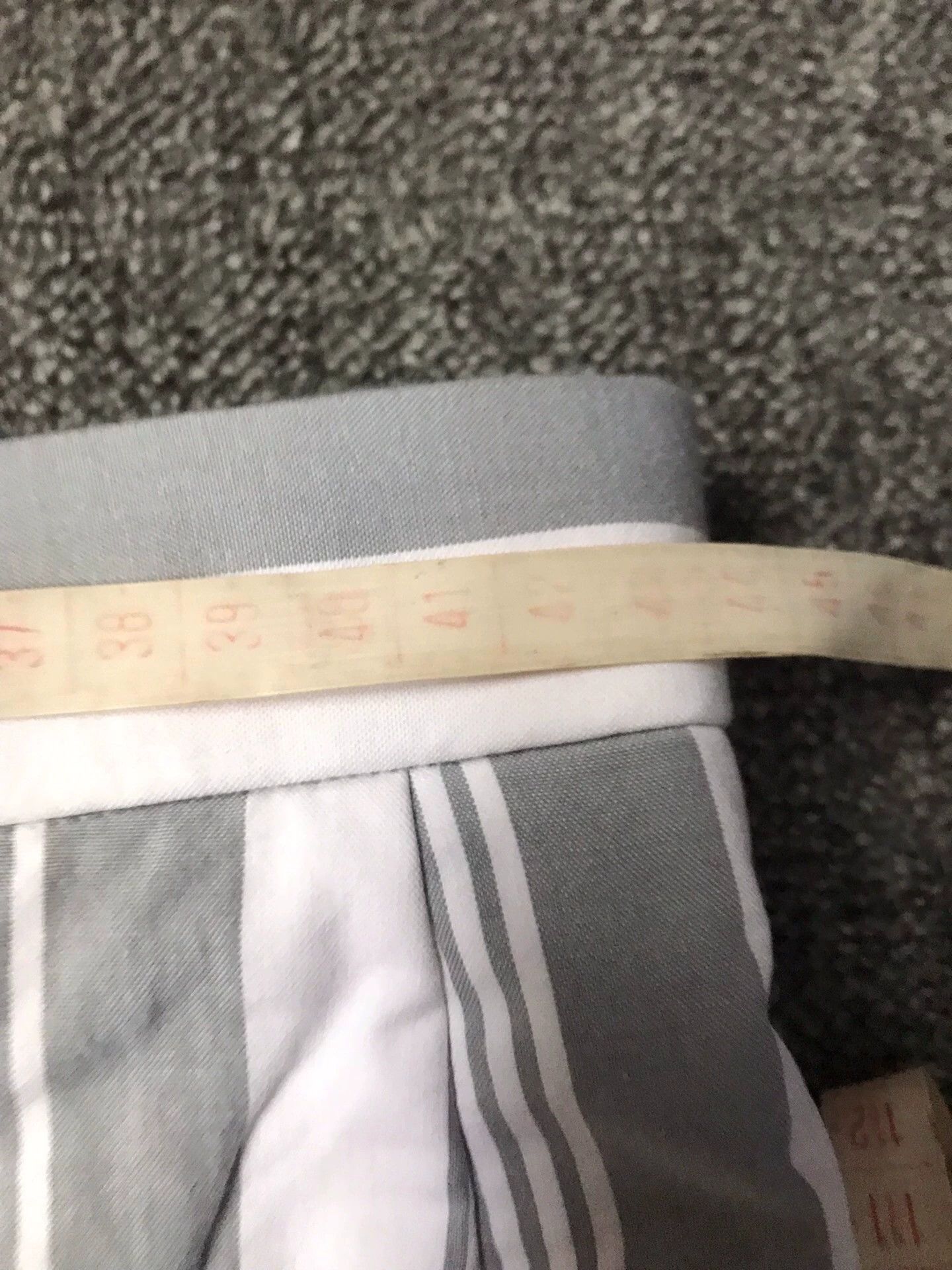 Thom Browne Gray Striped Casual Pants Size 30 Size US 30 / EU 46 - 7 Thumbnail