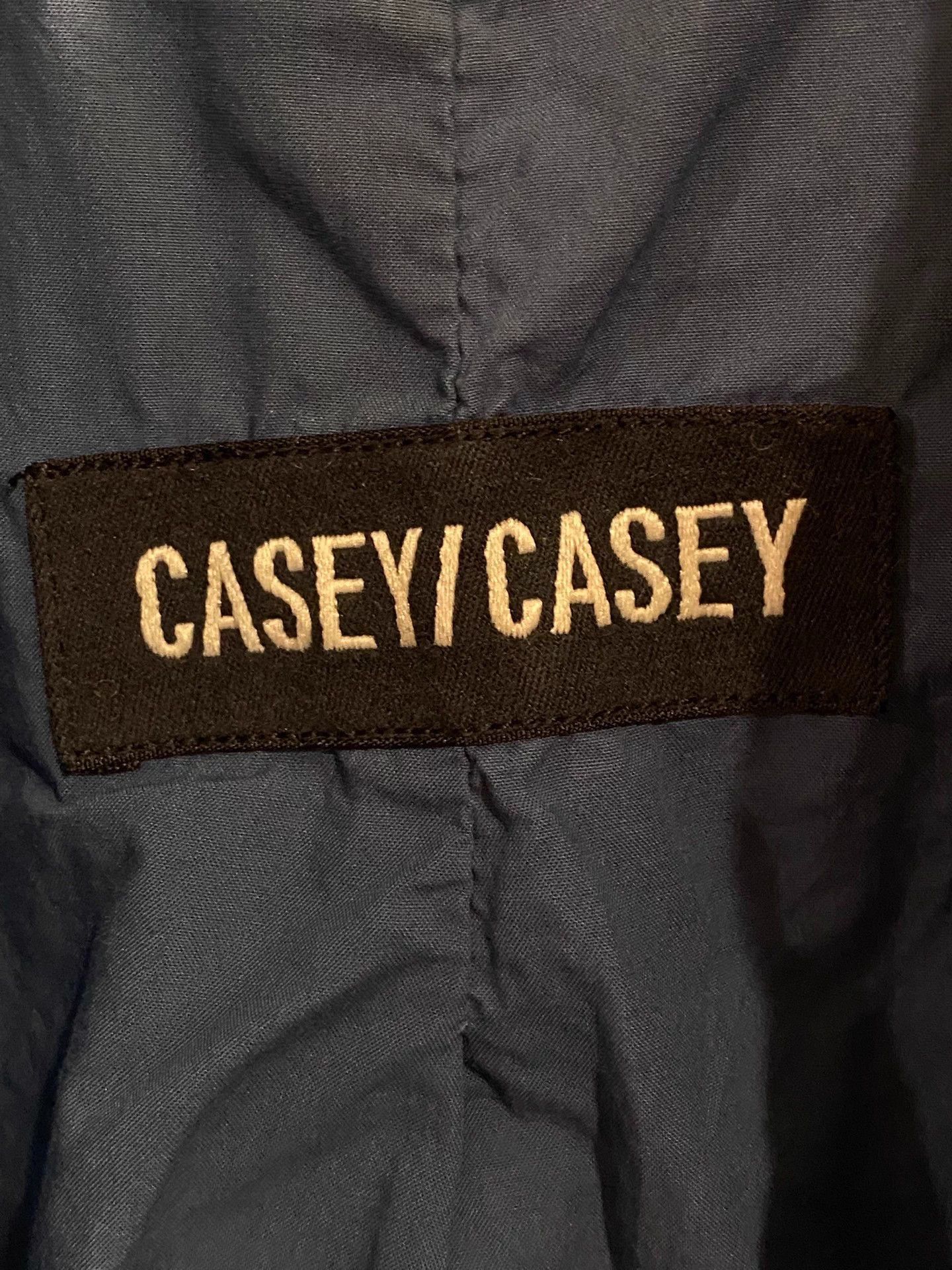 Casey Casey Blue Double-Breasted Belted Long Coat - M Size US M / EU 48-50 / 2 - 3 Thumbnail