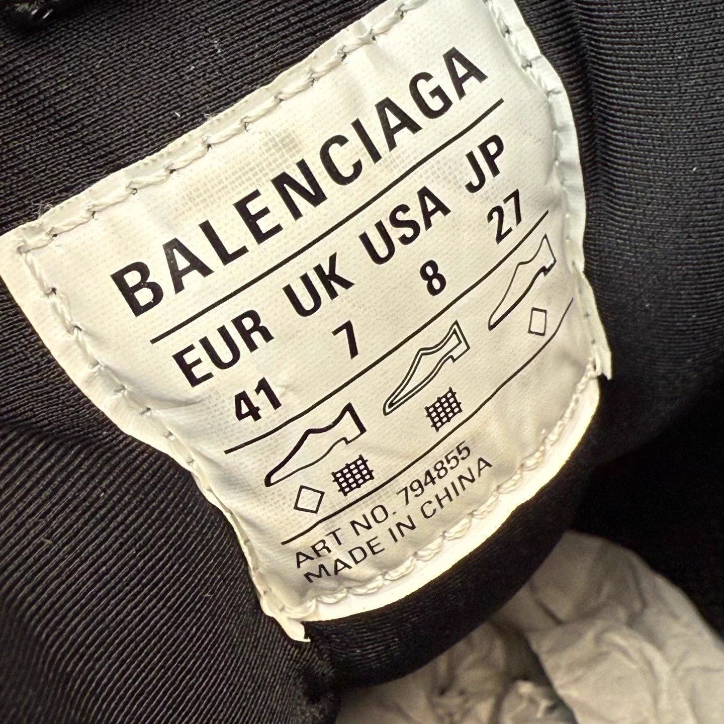 Balenciaga Black Low-Top Sneakers Size 8 Size US 8 / EU 41 - 8 Thumbnail