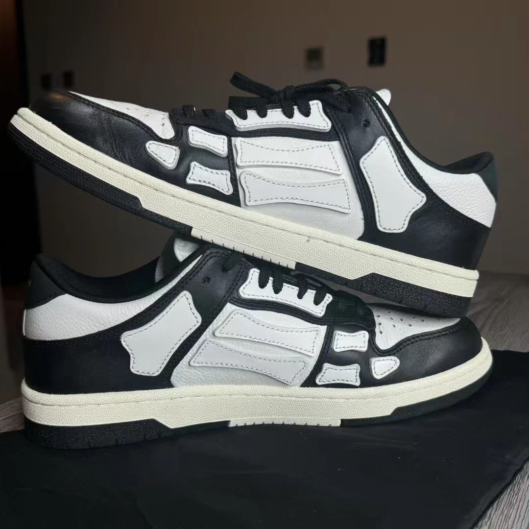 Amiri Black and White Low-Top Sneakers Size US 10 / EU 43 - 3 Thumbnail