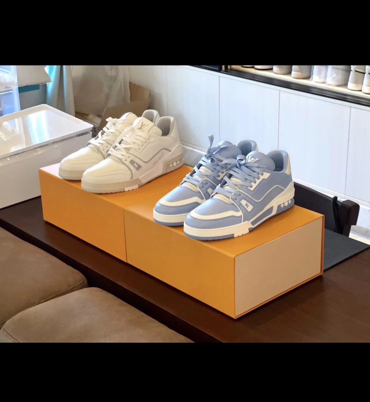 Louis Vuitton Blue Low-Top Sneakers Size 8.5 Size US 8.5 / EU 41-42 - 9 Thumbnail