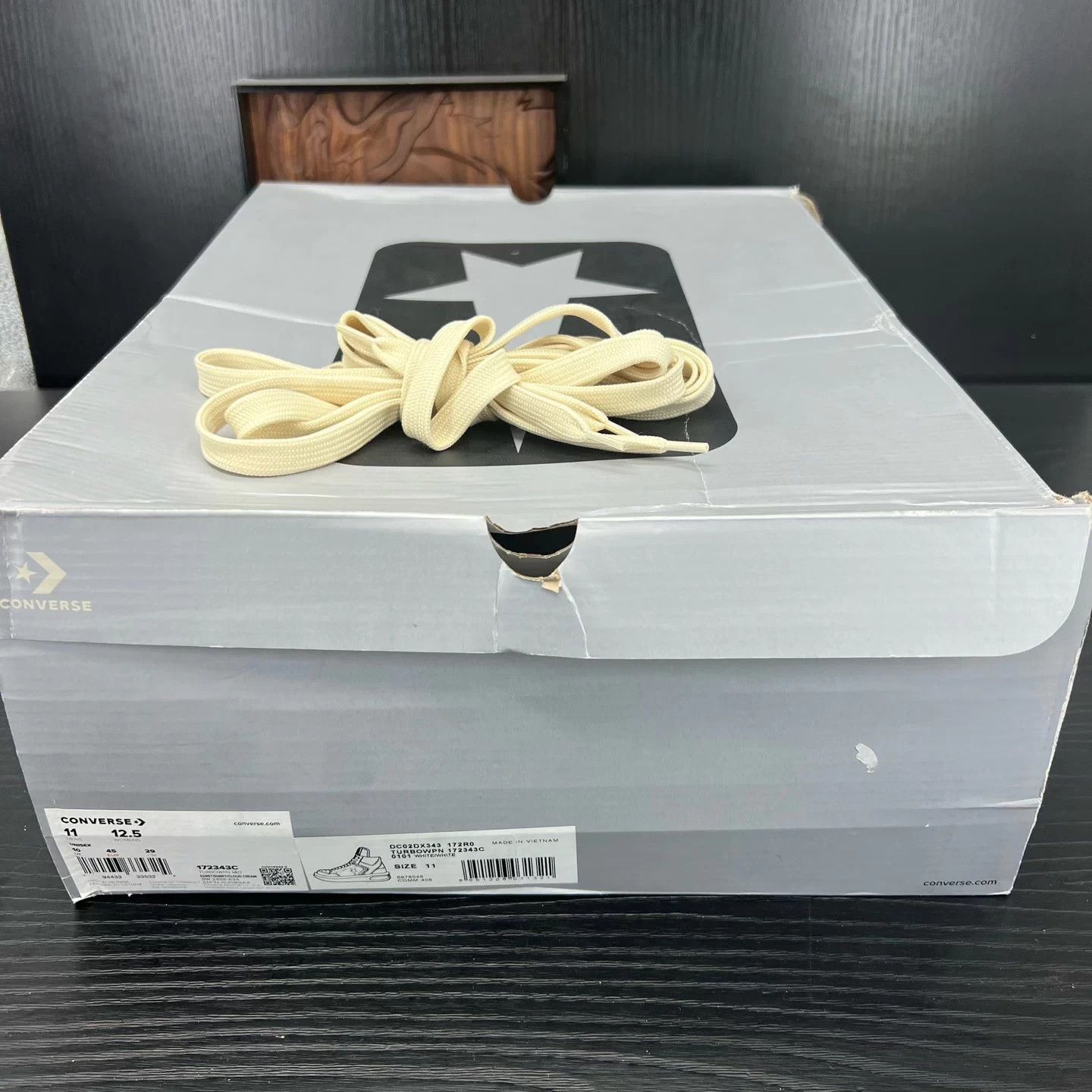 Converse White High-Top Sneakers Size 12 Size US 12 / EU 45 - 9 Thumbnail