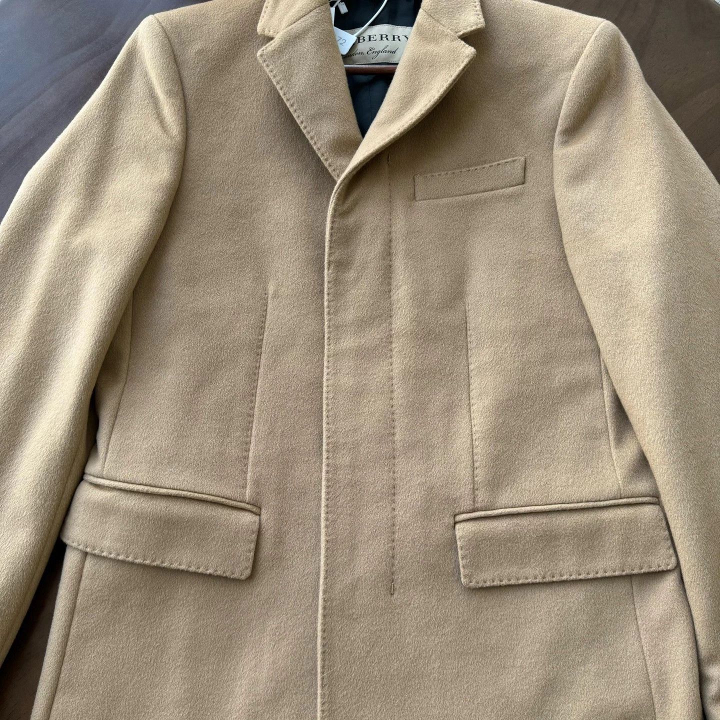 Burberry Beige Long Wool Blend Coat Size M Size US M / EU 48-50 / 2 - 4 Thumbnail