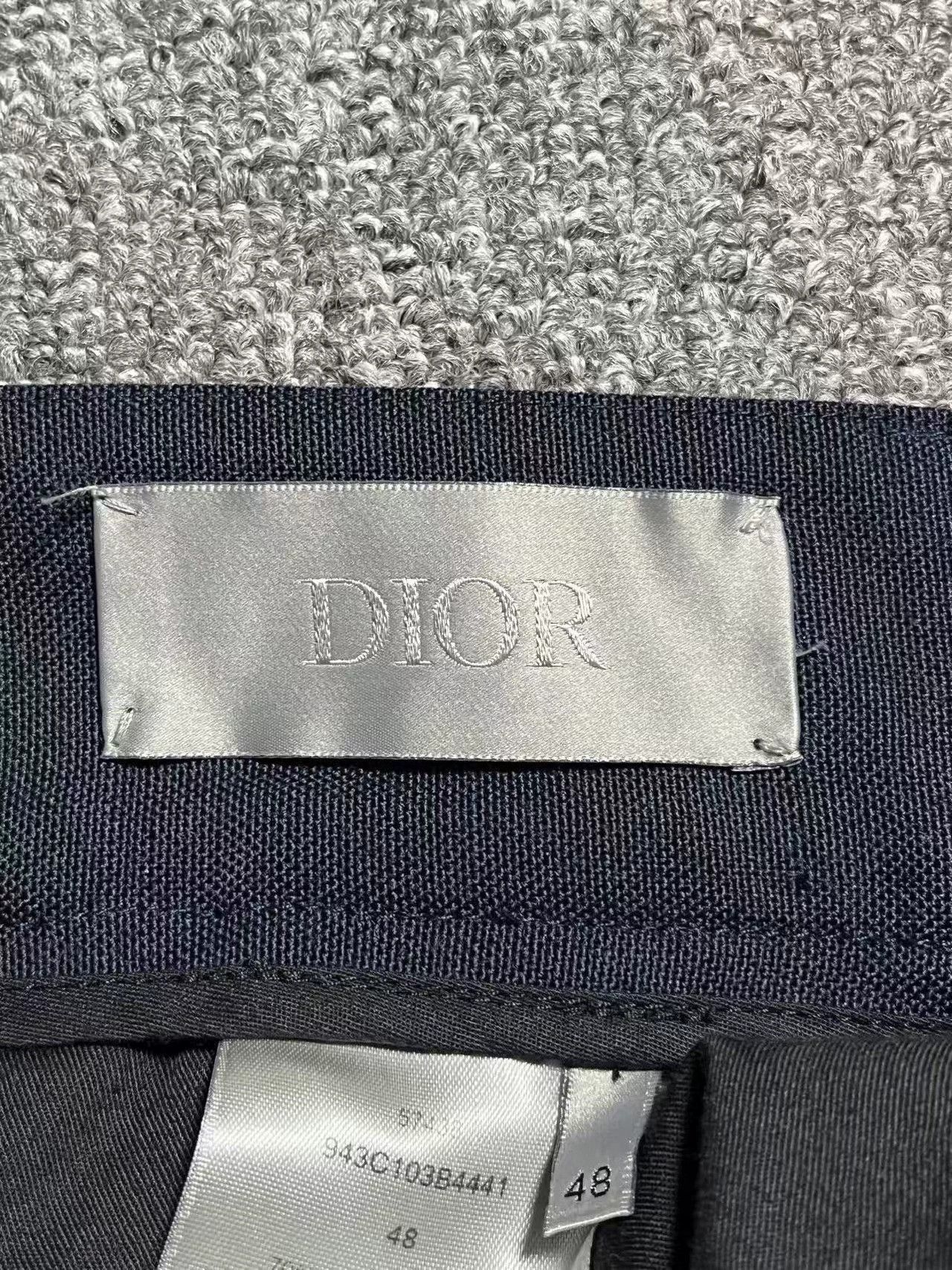 Dior Blue Tailored Casual Pants Size 32 Size US 32 / EU 48 - 4 Thumbnail