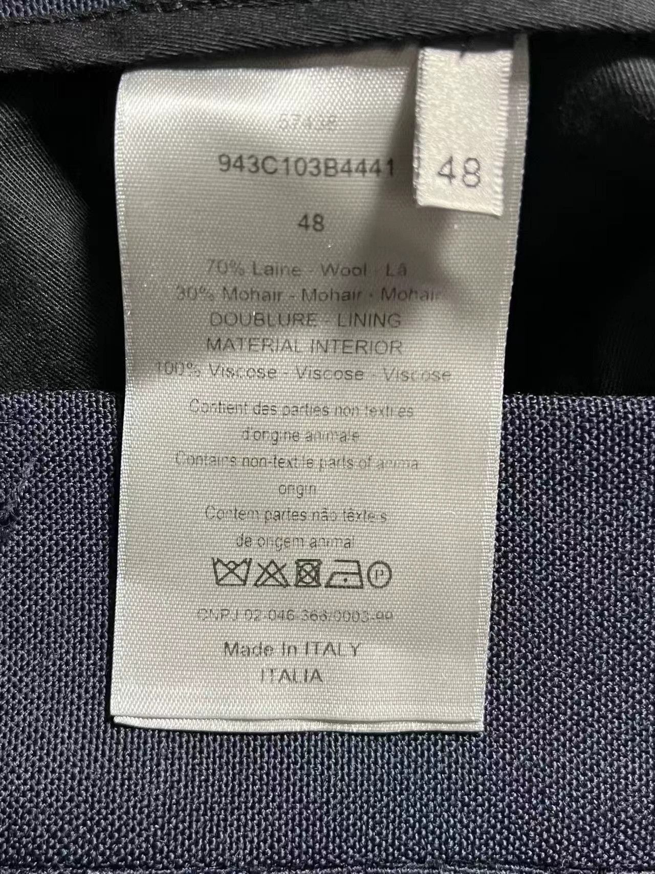 Dior Blue Tailored Casual Pants Size 32 Size US 32 / EU 48 - 5 Thumbnail
