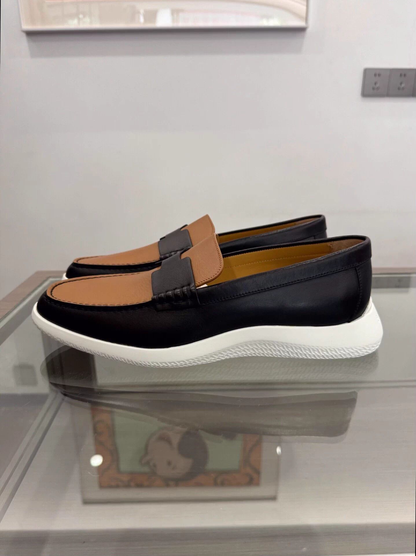Hermes Brown Slip-On Shoes Size 8 Size US 8 / EU 41 - 3 Thumbnail