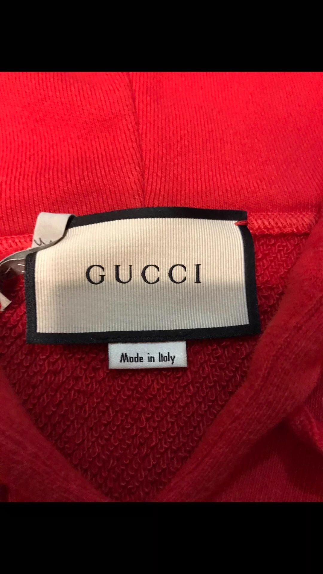Gucci Red Hoodie with Drawstring and Kangaroo Pocket Size US M / EU 48-50 / 2 - 4 Thumbnail
