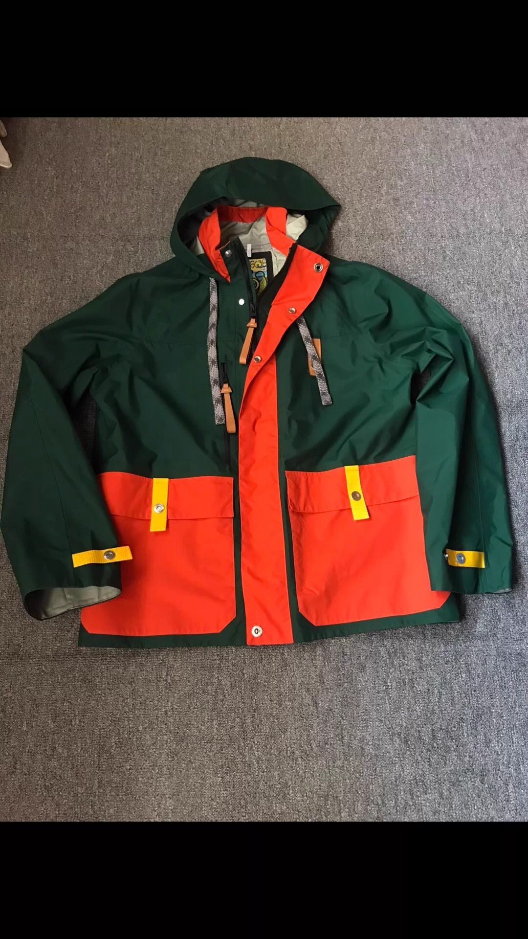 Loewe Green Colorblock Light Jacket with Hood Size US M / EU 48-50 / 2 - 3 Thumbnail