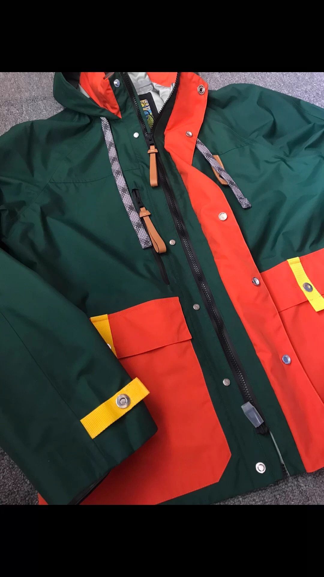 Loewe Green Colorblock Light Jacket with Hood Size US M / EU 48-50 / 2 - 4 Thumbnail