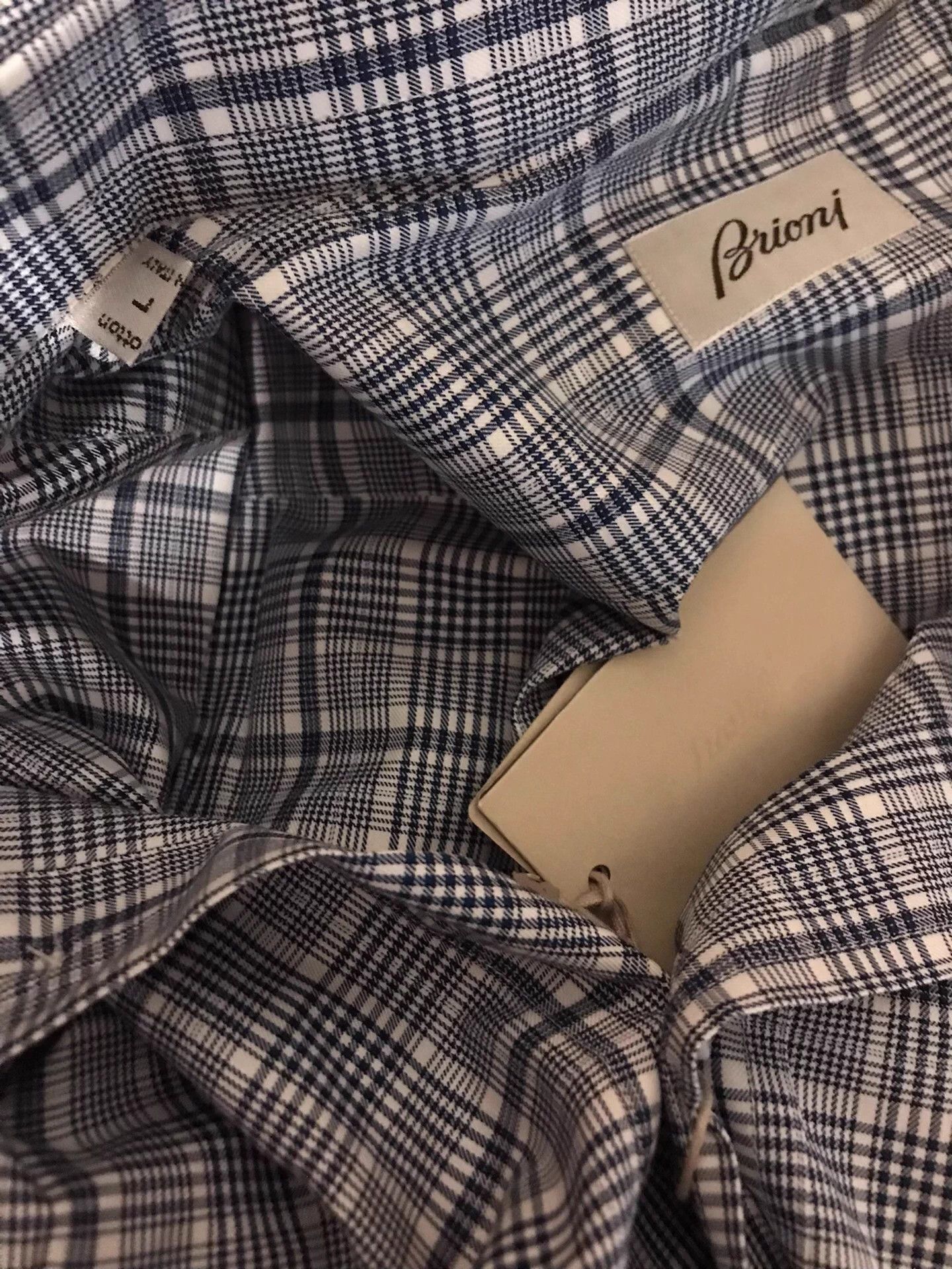 Brioni Multi Plaid Long Sleeve Button Up Shirt Size US L / EU 52-54 / 3 - 4 Thumbnail