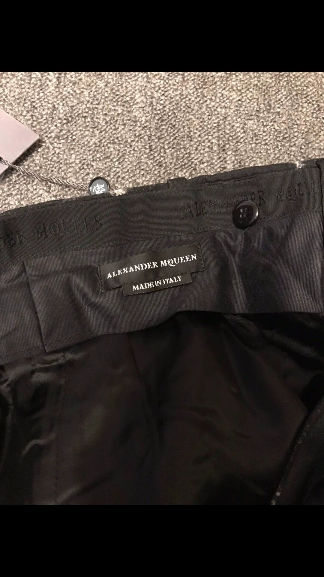 Alexander McQueen Black Graphic Print Casual Pants Size 34 Size US 34 / EU 50 - 5 Thumbnail