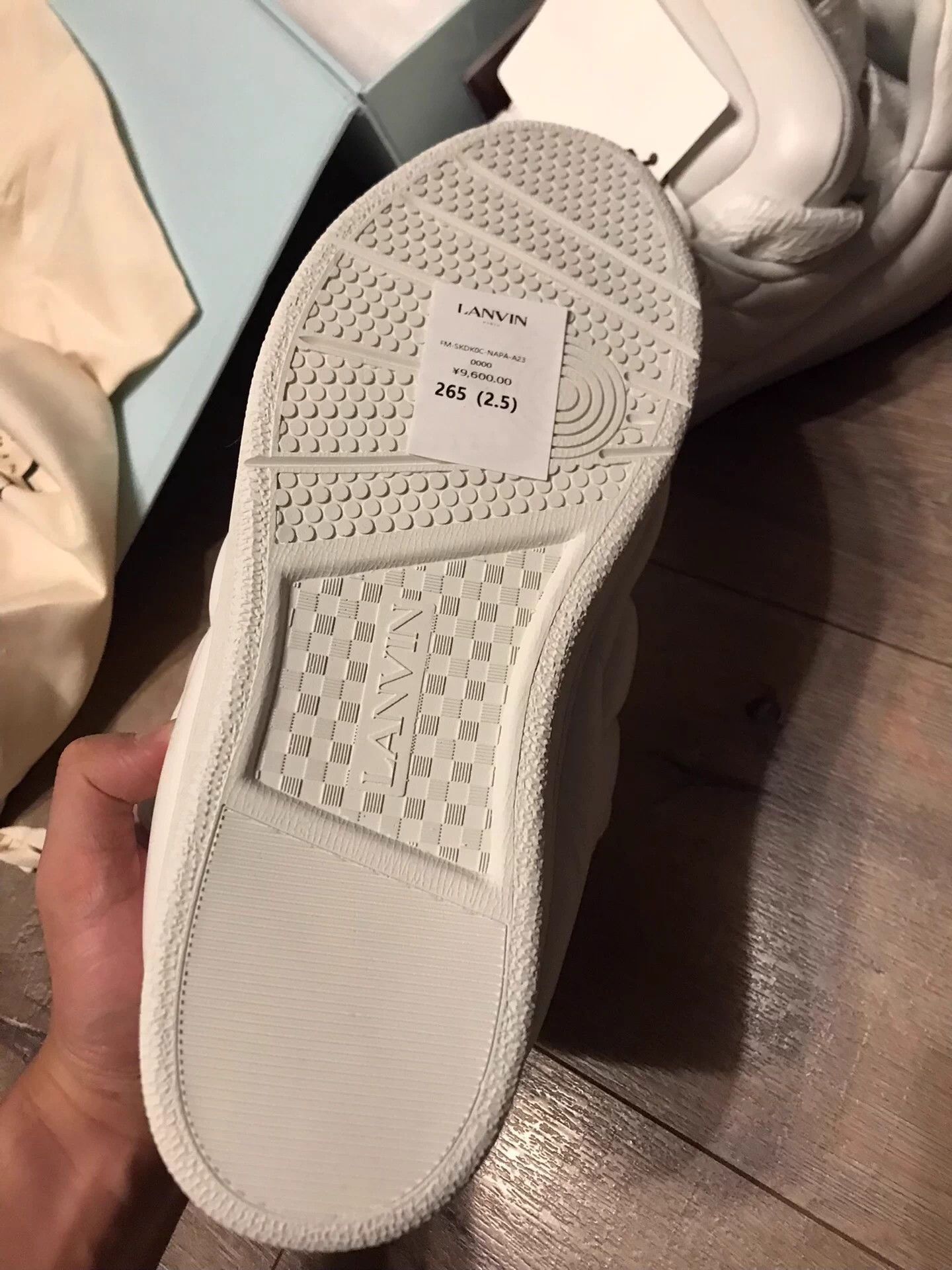 Lanvin White Hi-Top Sneakers Size 10 Size US 10 / EU 43 - 7 Thumbnail
