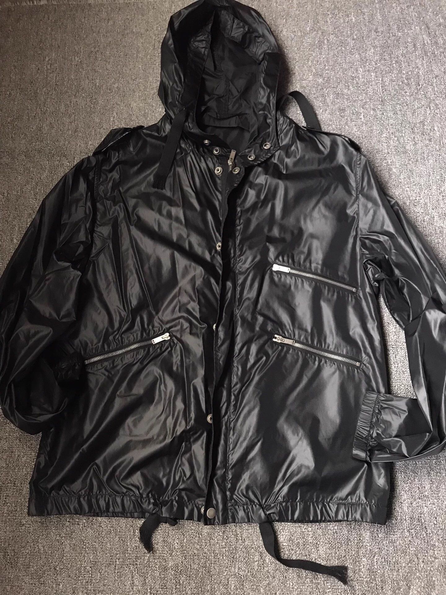 Saint Laurent Paris Black Hooded Light Jacket with Zipper Pockets Size US L / EU 52-54 / 3 - 3 Thumbnail
