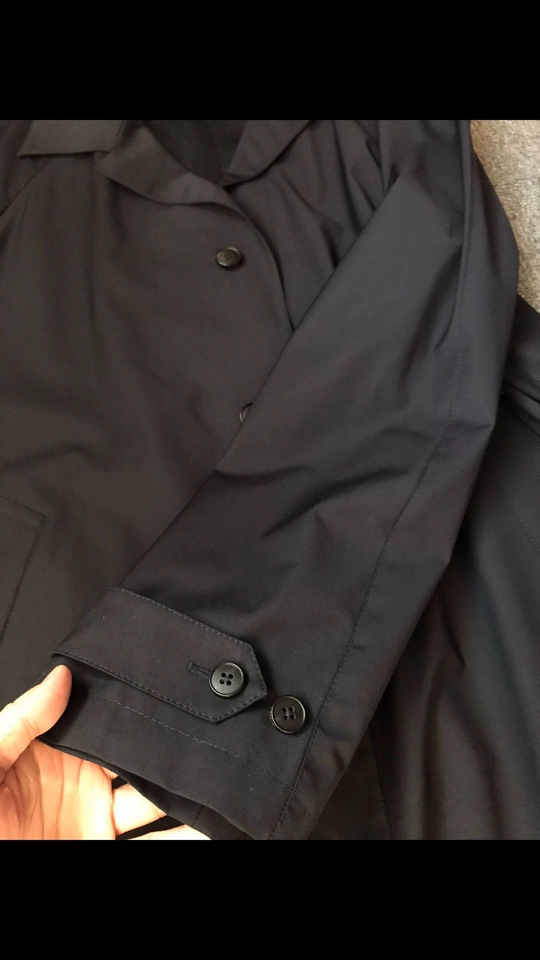 Ermenegildo Zegna Black Long Coat Size L Size US L / EU 52-54 / 3 - 4 Thumbnail