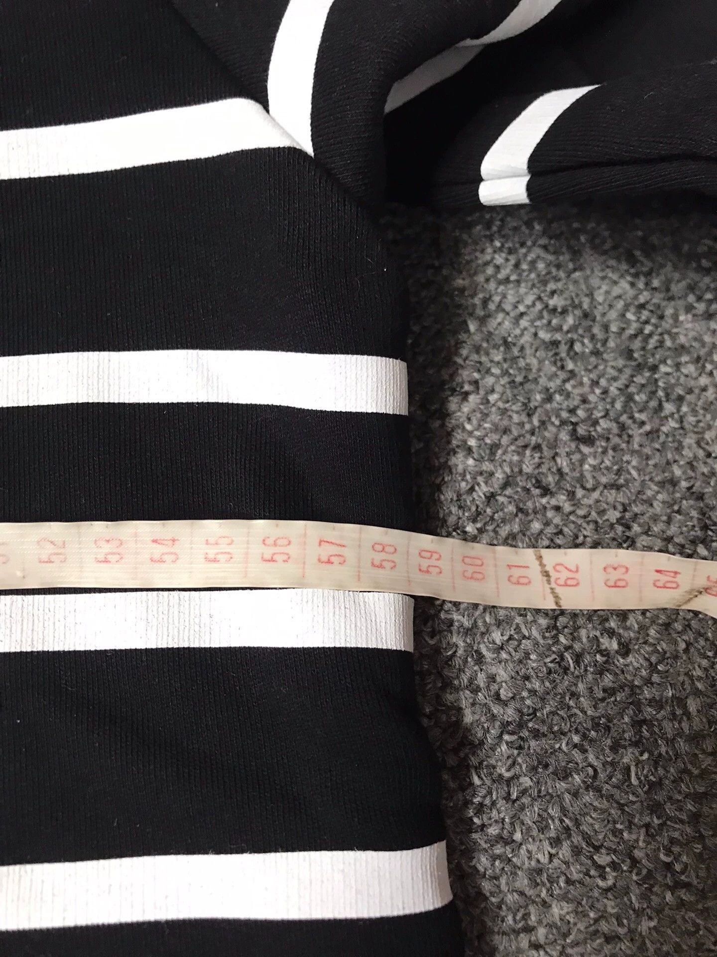 Balmain Black Striped Long Sleeve Shirt with Zipper Accents Size US XL / EU 56 / 4 - 7 Thumbnail