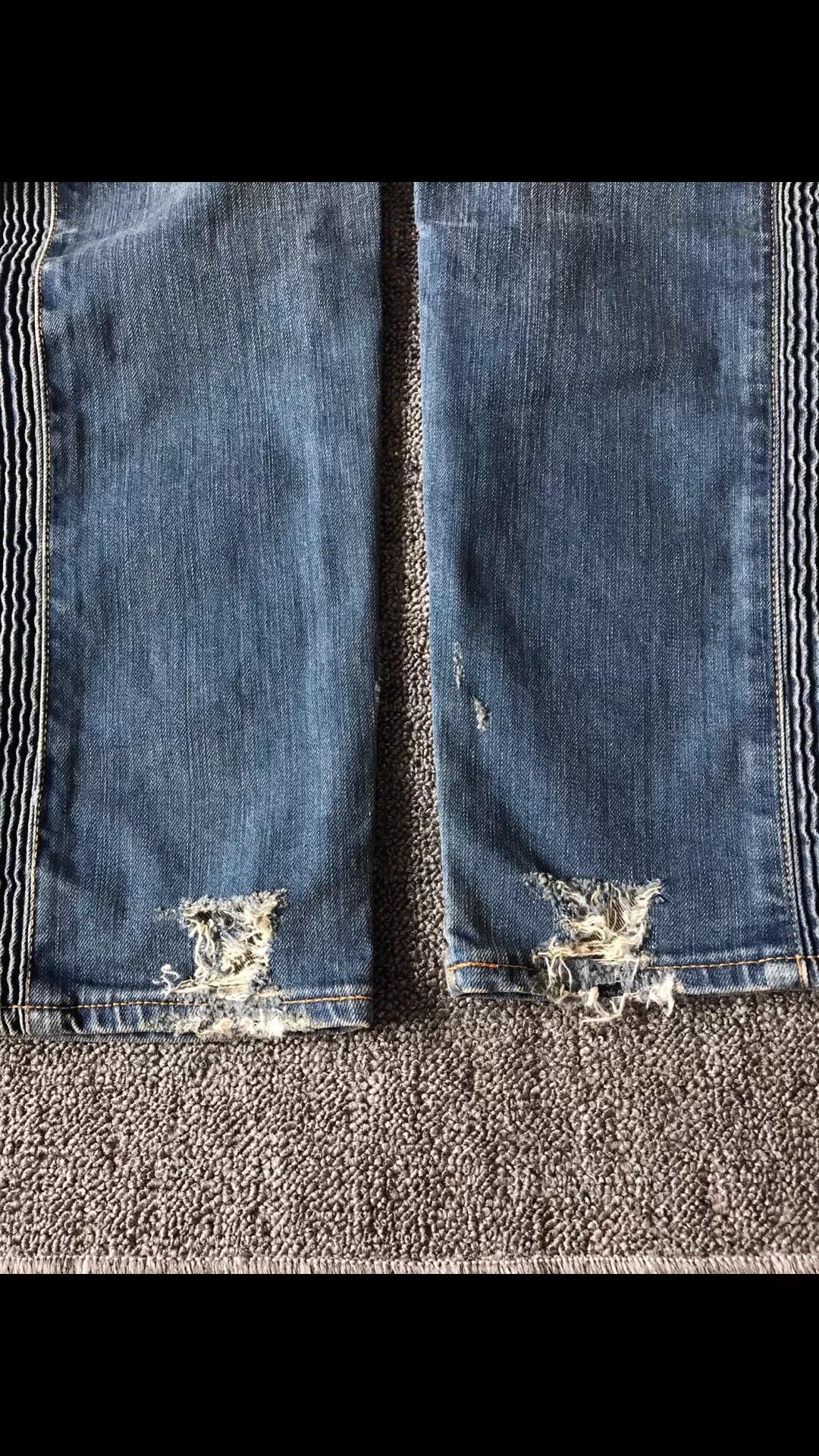 Balmain Blue Distressed Denim Jeans Size US 34 / EU 50 - 3 Thumbnail